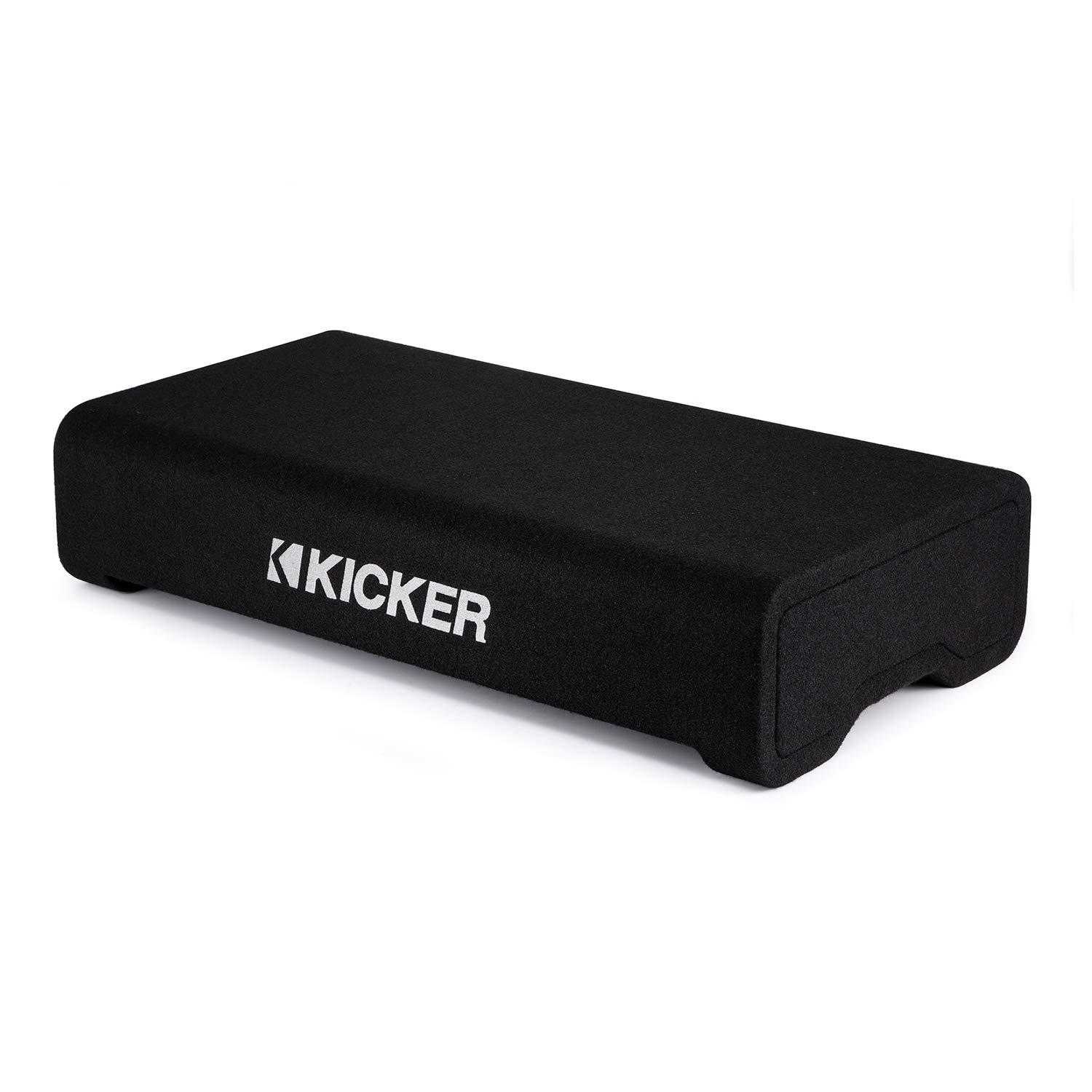 KICKER KICKER TRTP 12-inch (30cm) Thin Down Firing Subwoofer and Passive Radiator Enclosure, 2-Ohm, RoHS Compliant (Renewed)