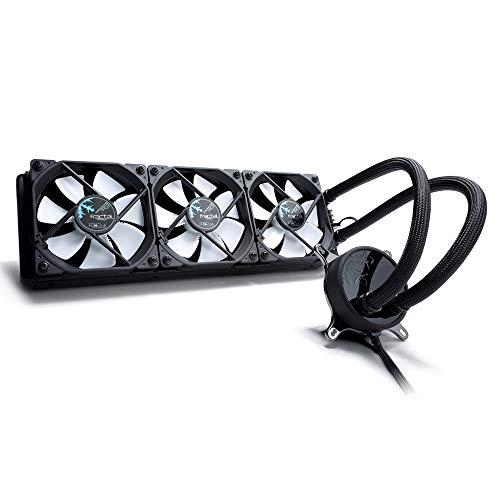 Fractal Design Fractal Design Celsius S36-360 mm Radiator Silent Liquid CPU Cooler PWM Intelligent Controls 3X Fractal Design Dynamic X2 PWM GP-12 120 mm Silent Fans Included 1/4 Inch Fitting Blackout