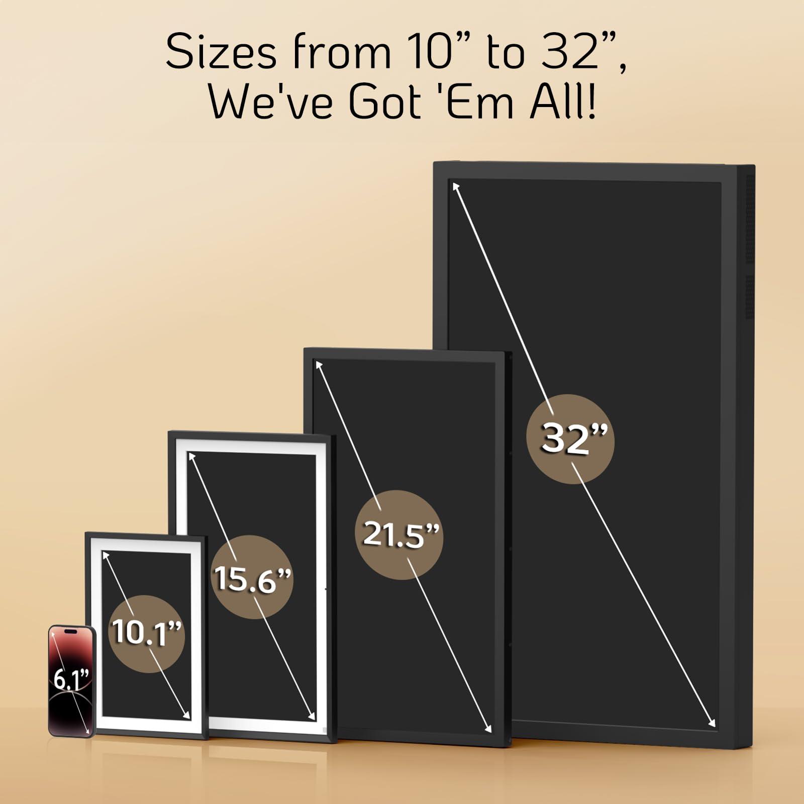 NexFoto NexFoto 21.5 Inch Digital Picture Frame 64GB, Large Digital Photo Frame 1920x1080 IPS FHD with Light Sensor, Auto-Rotate, Remote Control, Easy to Share Photos via App & Email