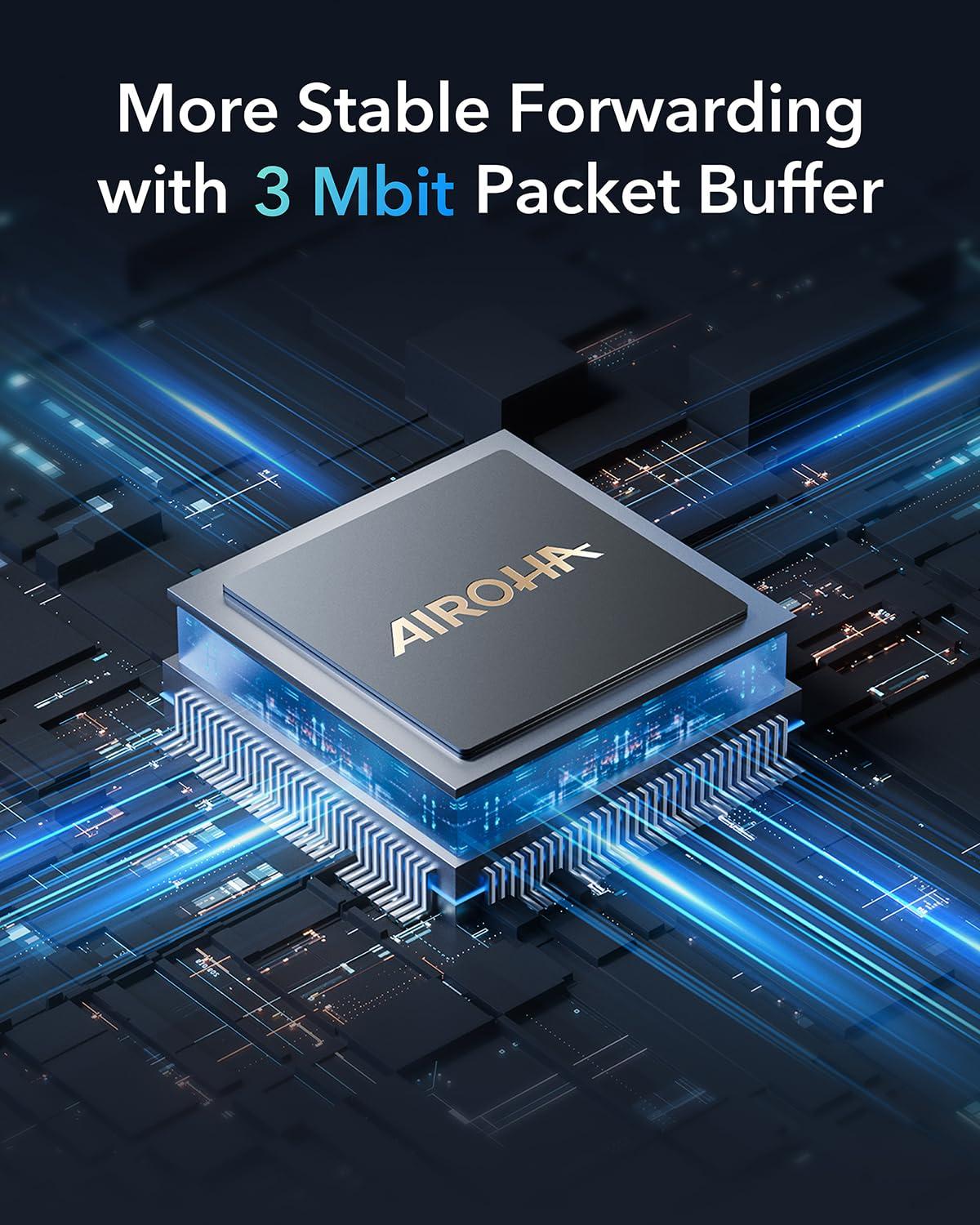 Cudy Cudy GS105D 5 Port Gigabit Ethernet Switch Desktop Ethernet Splitter Plastic Case Unshielded Switch Plug & Play Fanless Unmanaged