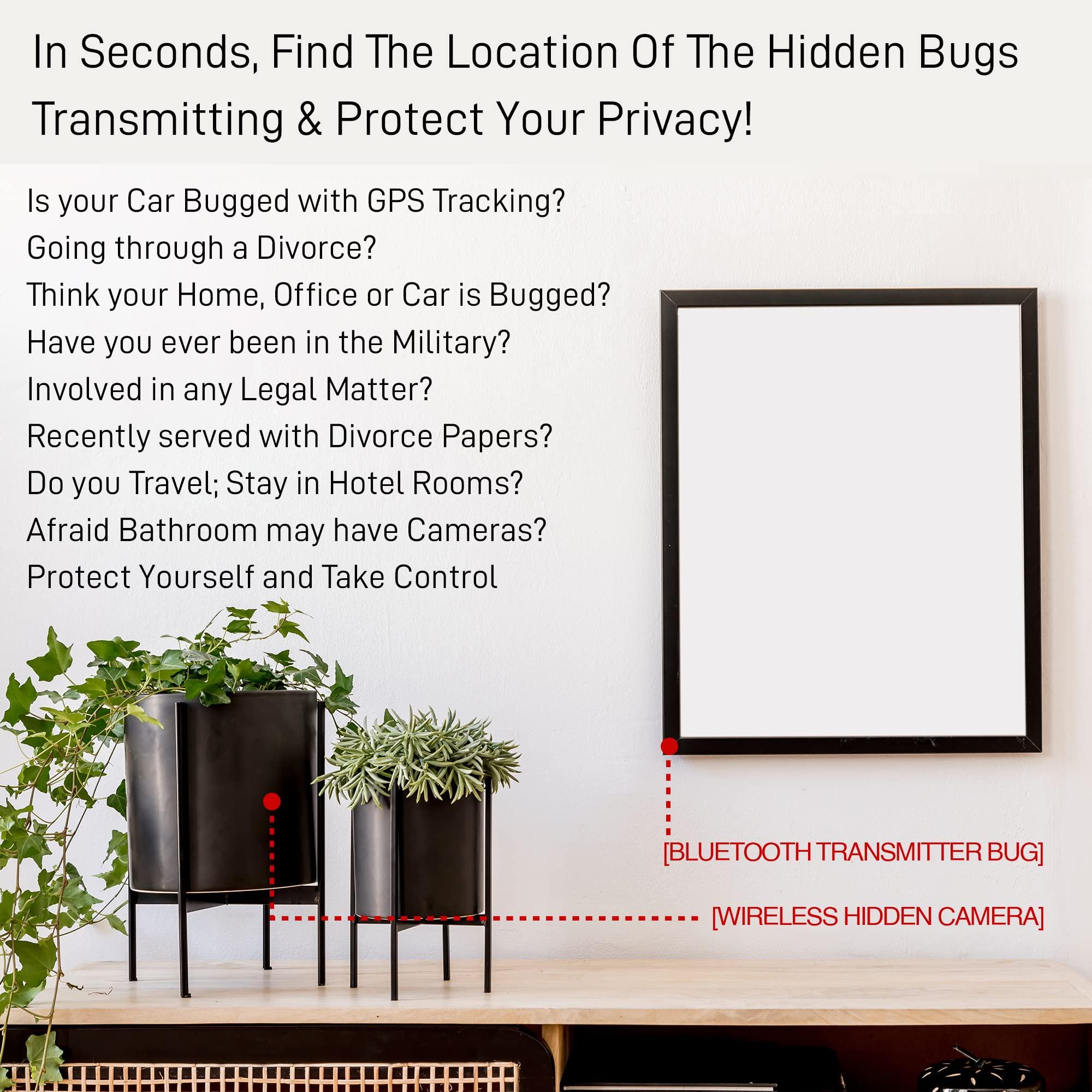 SPY ASSOCIATES Spy Matrix Pro Sweep Anti Spy Detector - Bug Detector, Hidden Devices Detector - RF Detector for Hidden Cameras, GPS Trackers - Find Unwanted Devices