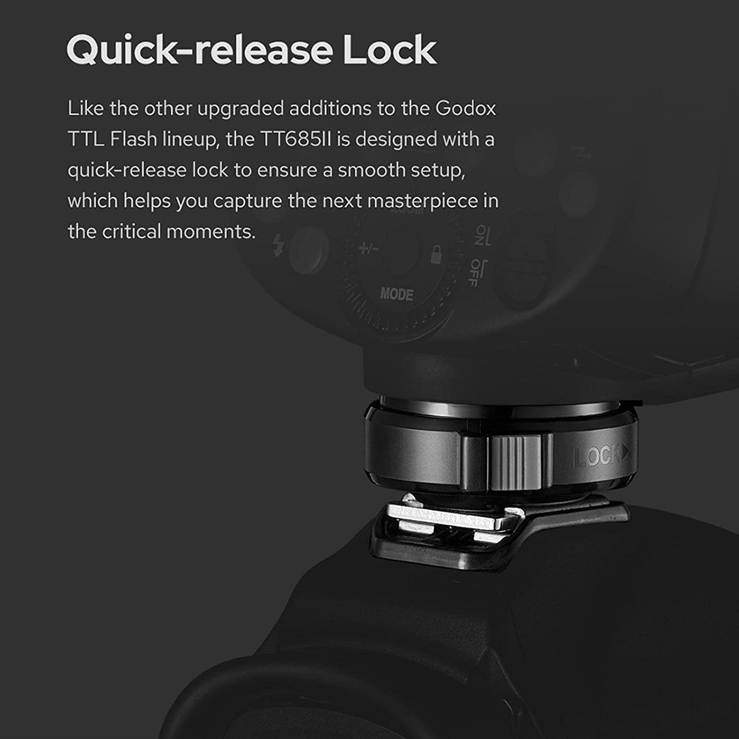 GODOX Godox Camera Flash Speedlight for Sony TT685IIS TT685II-S 2.4G Wireless HSS GN60 Flash Compatible with Sony Digital Cameras a9 a7 a7II a7III a7R III a7RII a7SII a6000 a6300 a6500