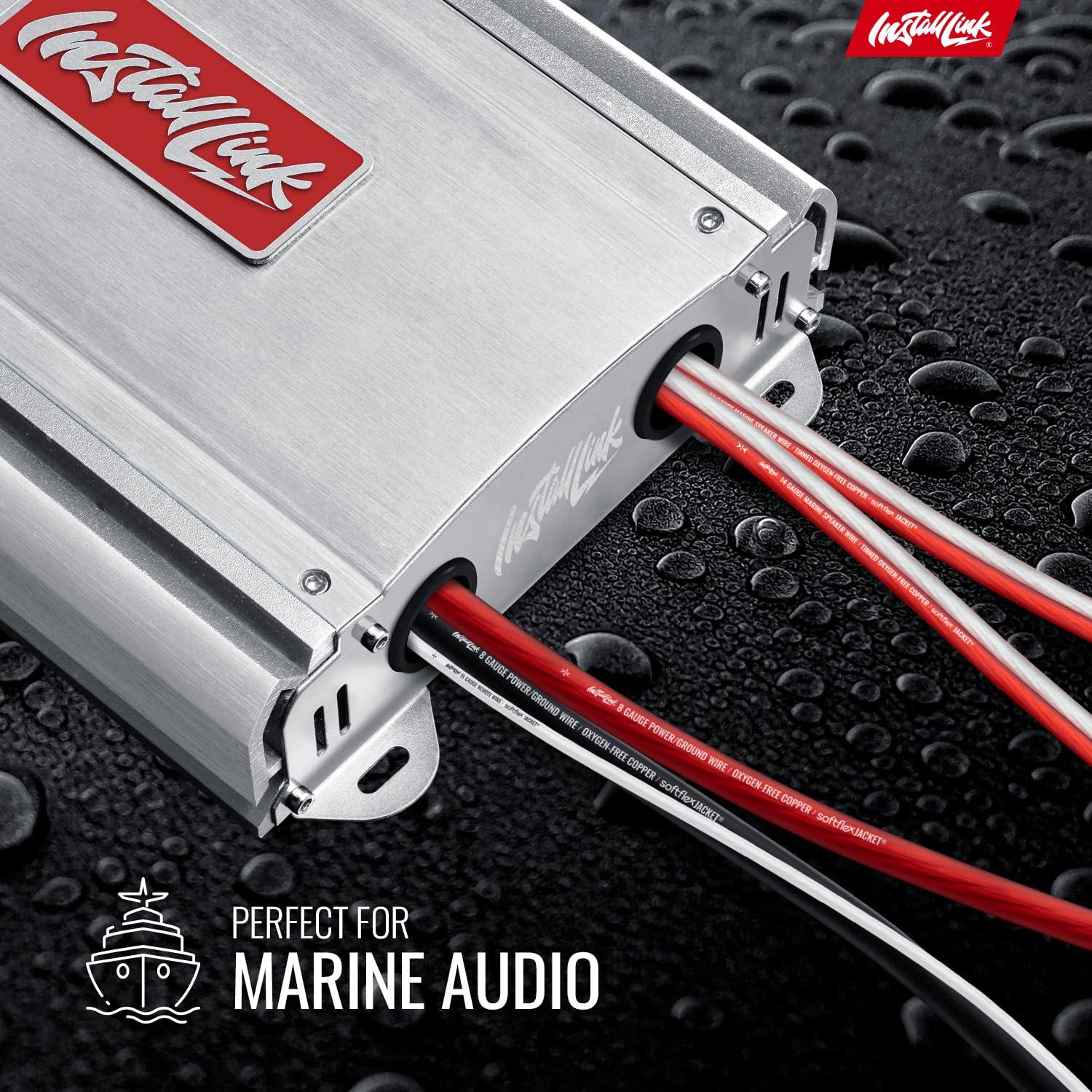 Install Link Marine 14 AWG Gauge Speaker Wire Cable, Tinned OFC (100 Feet) by Install Link