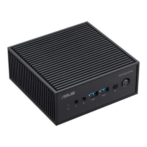 ASUS ASUS ExpertCenter PN42 Fanless Mini PC Barebone with Intel 12th gen Quad Core N100, Dual 4K Support, Dual LAN, 7 x USB, COM Port, WiFi 6E, Bluetooth, VESA Mount