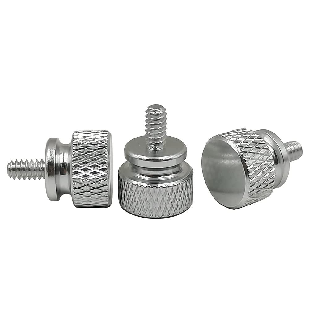 YINRUISCREW Computer Case Knurled Thumb Screws #6-32 Thumb Screws for Computer Cover PCI Slots Hard DIY,Anodized Aluminum, 10 pieces, Mulit-color (Red)