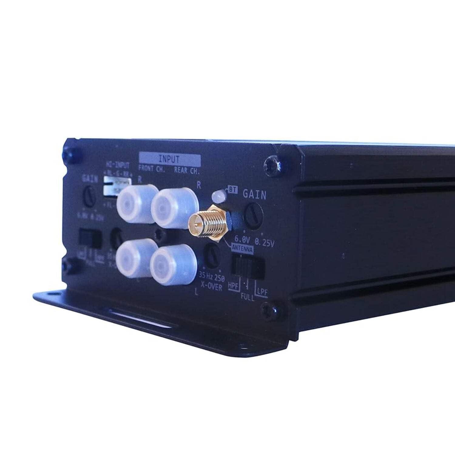 BLAUPUNKT BLAUPUNKT 1804BT PRO Car Audio 4/3/2-Channel Full Range 2 Ohm Stable Amp Amplifier 1600 Watts Max | Slim and Compact with Bluetooth