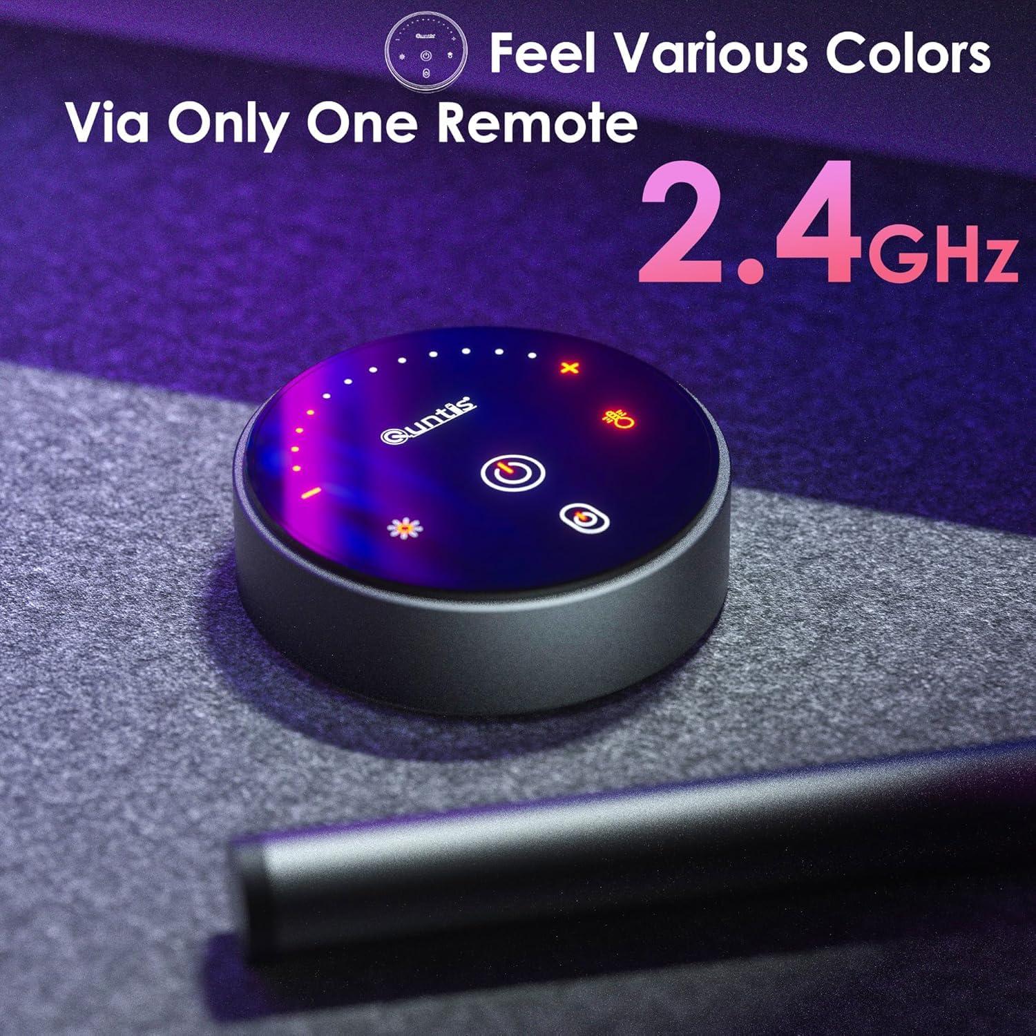 Quntis Quntis RGB Pro+ Monitor Light Bar with Remote, 15 Modes Gaming Backlight, 4 Colors & Brightness Dimmable Fronlight, 20" Ra95 Eye-Care USB Reading Monitor Lamp, No Glare, Upgraded Clip for All Monitor