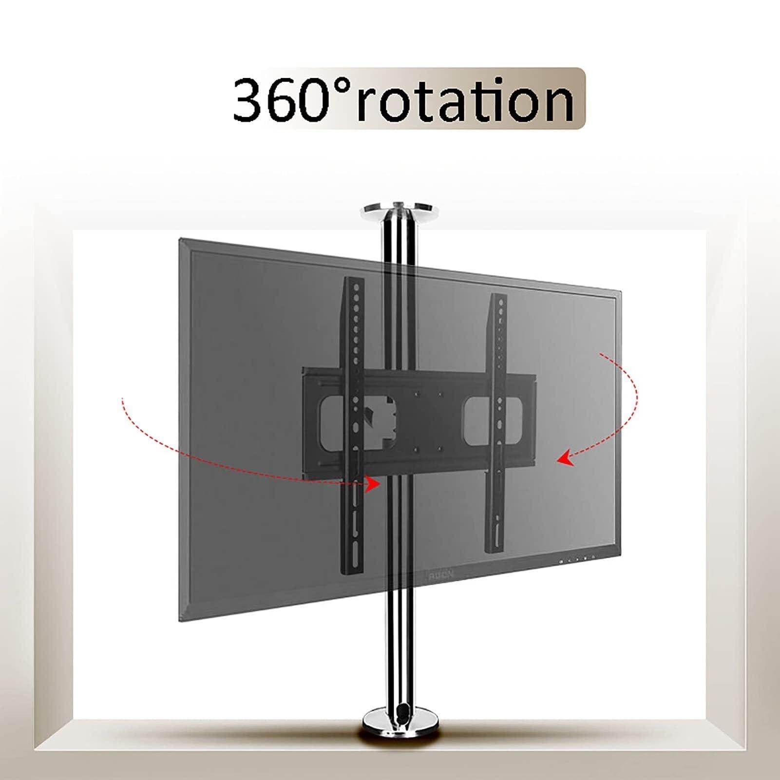 TLTDSMY LCD TV 360 Degree Rotating Frame Floor Stand - 32-65 Inch TV Bracket, Full Motion 360 Deg Rotation Tilt Swivel TV Mount, Divider Rotating Frame Rotating TV Cabinet Rotating Base