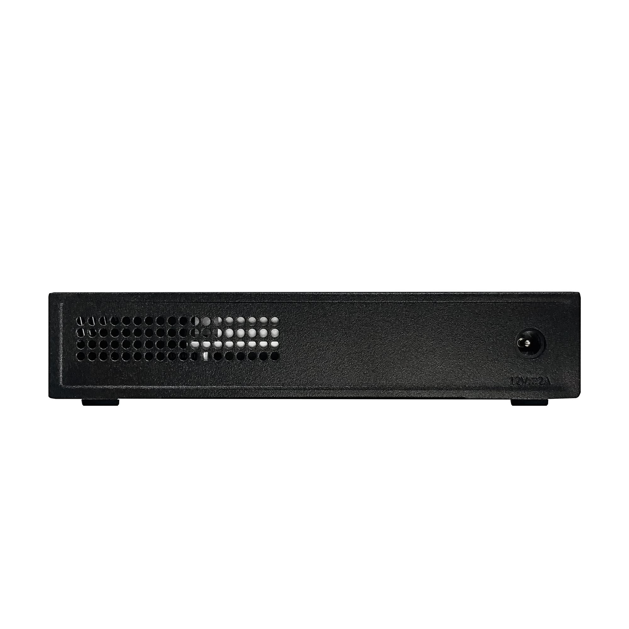 Asustor Asustor ASW205T 5 Port 2.5G Unmanaged Ethernet Network Switch, Plug and Play, Wall-Mount