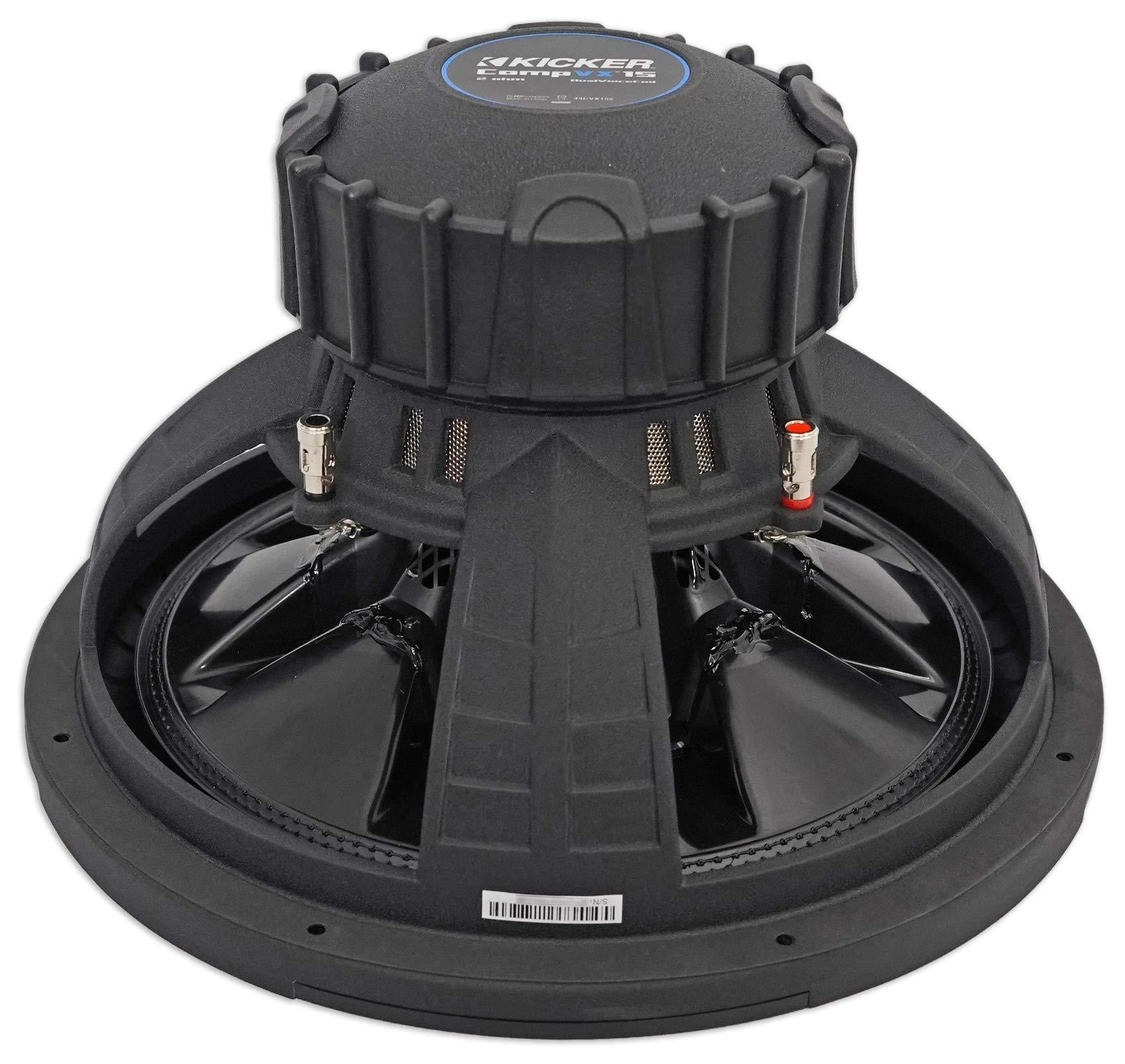 KICKER Kicker 44CVX152 Comp VX CVX 15\" 2000 Watt Car Subwoofer Sub CVX15-2 44CVX15-2 (Renewed)