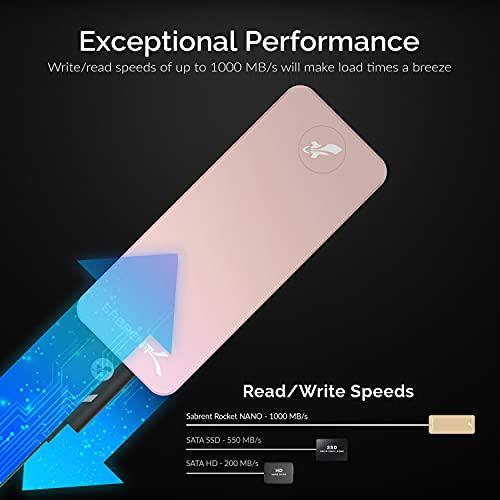 SABRENT SABRENT 512GB Rocket Nano External Aluminum SSD (Pink) (SB-512-NANO-PNK)