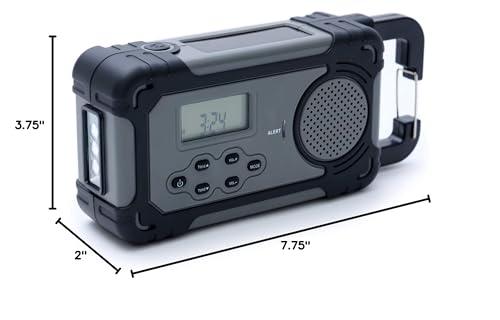 4Patriots 4Patriots Liberty Band Emergency Solar Radio: NOAA Weather Radio with Solar Panel & Power Bank