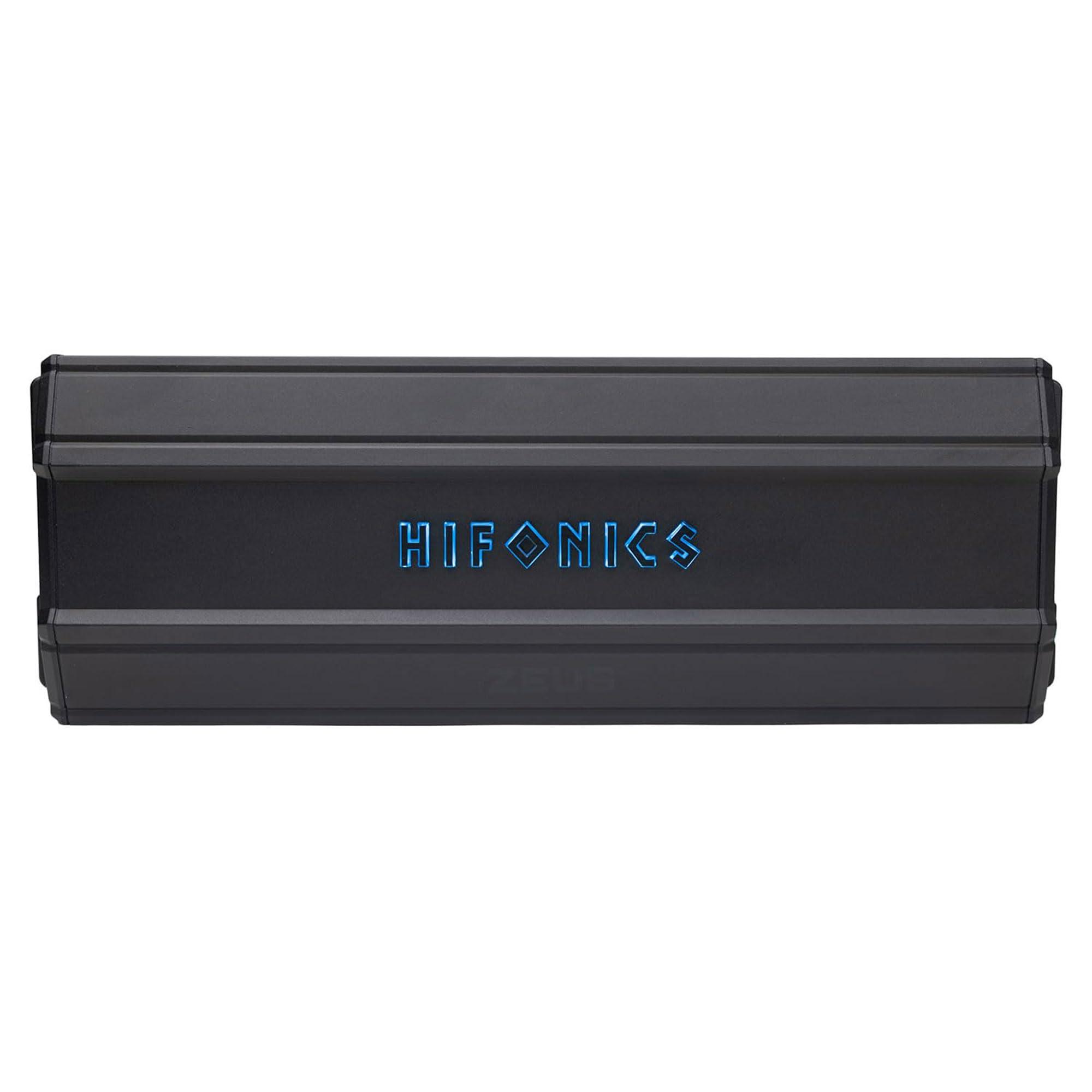 Hifonics Hifonics Zeus Delta 3,350 Watt Compact Mono Block Nickel Plated Mobile Car Audio Amplifier with Auto Turn On Feature, ZD-3350.1D, Black