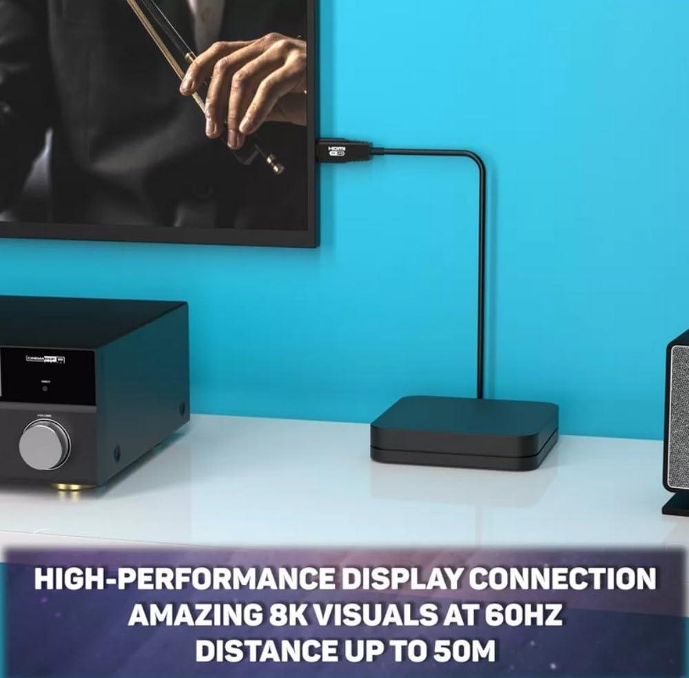 BZB GEAR BZB GEAR 8K Ultra HD HDMI 2.1 48Gbps Active Optical Cable - 75m/250ft - BG-CAB-H21A75