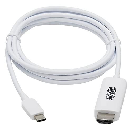 Tripp Lite Tripp Lite USB C to HDMI Cable, Thunderbolt 3 Compatible Adapter Cable, USB-C and HDMI 4K, 4:4:4, White, M/M, 6 ft. (U444-006-HWE)