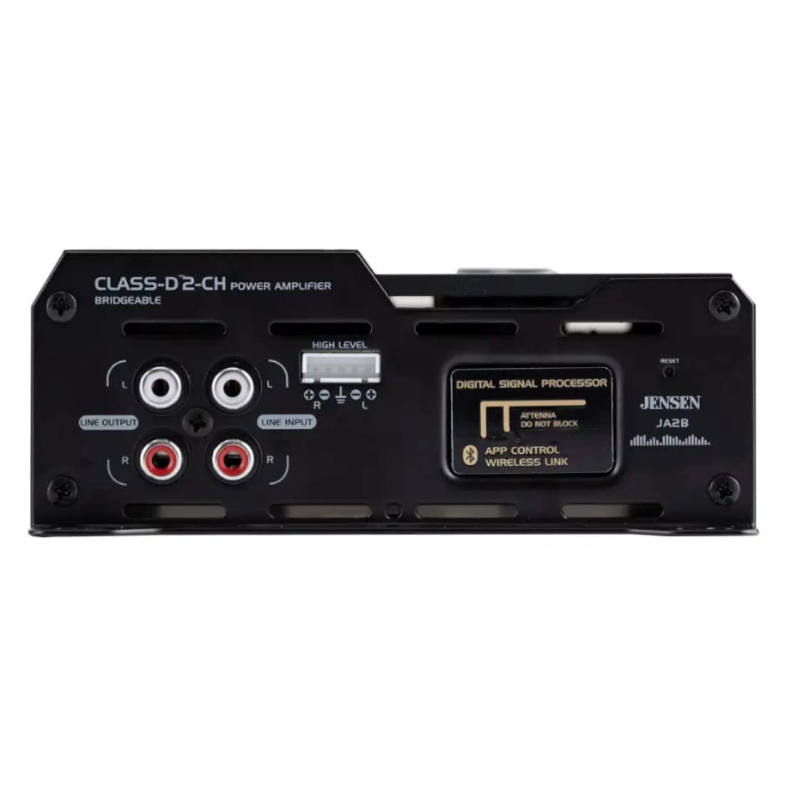 Jensen Jensen JA2B 225W RMS 2-Channel Class-D Car Audio Compact Amplifier with DSP