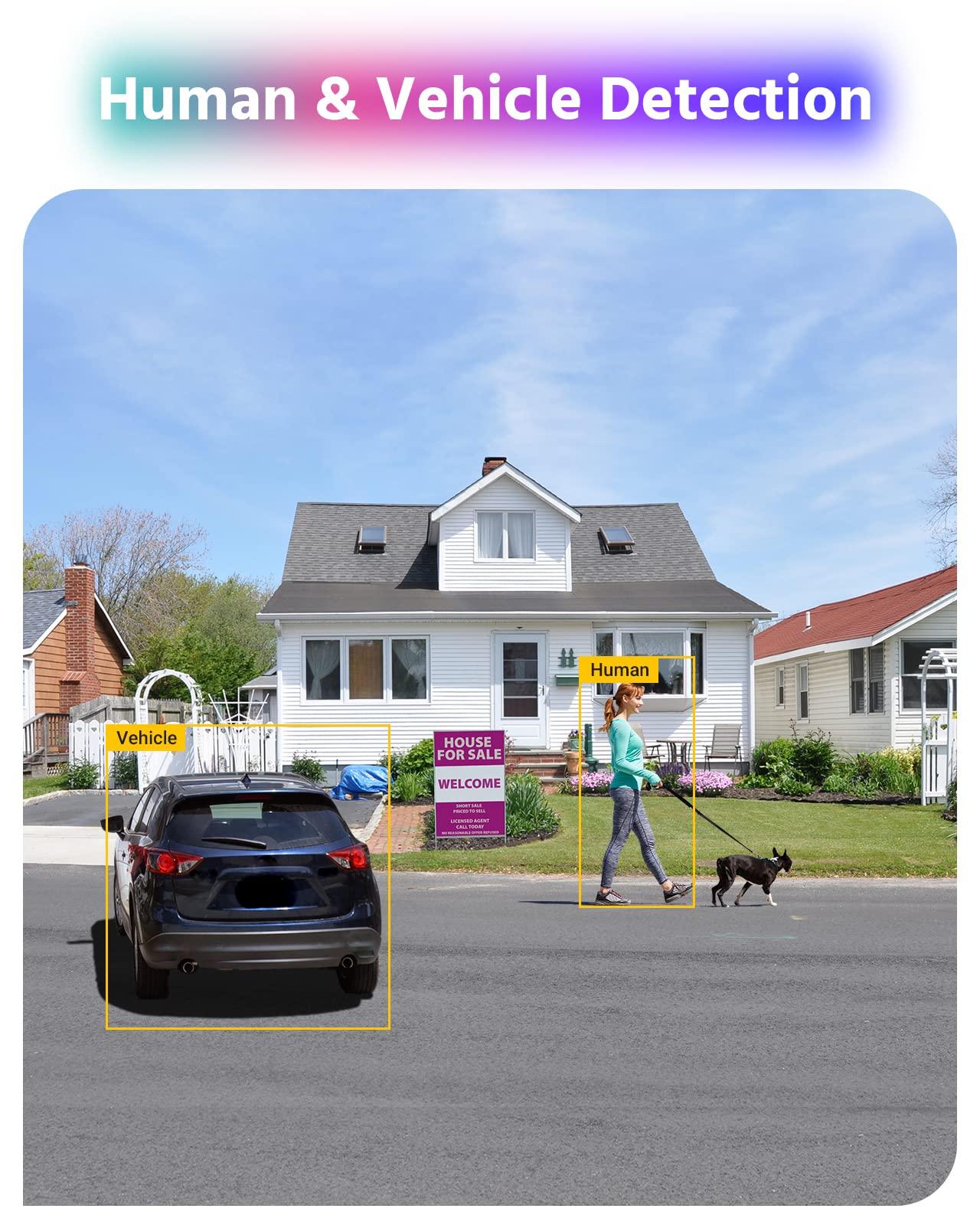 ANNKE ANNKE NCK800 4K Security PoE Camera System with Full Color Night Vision, 8CH 4K NVR with 2pcs 8MP H.265+ PoE IP Turret Cameras, AI Human Detection, 130dB WDR &3D DNR, IP67 Weatherproof(NO HDD)