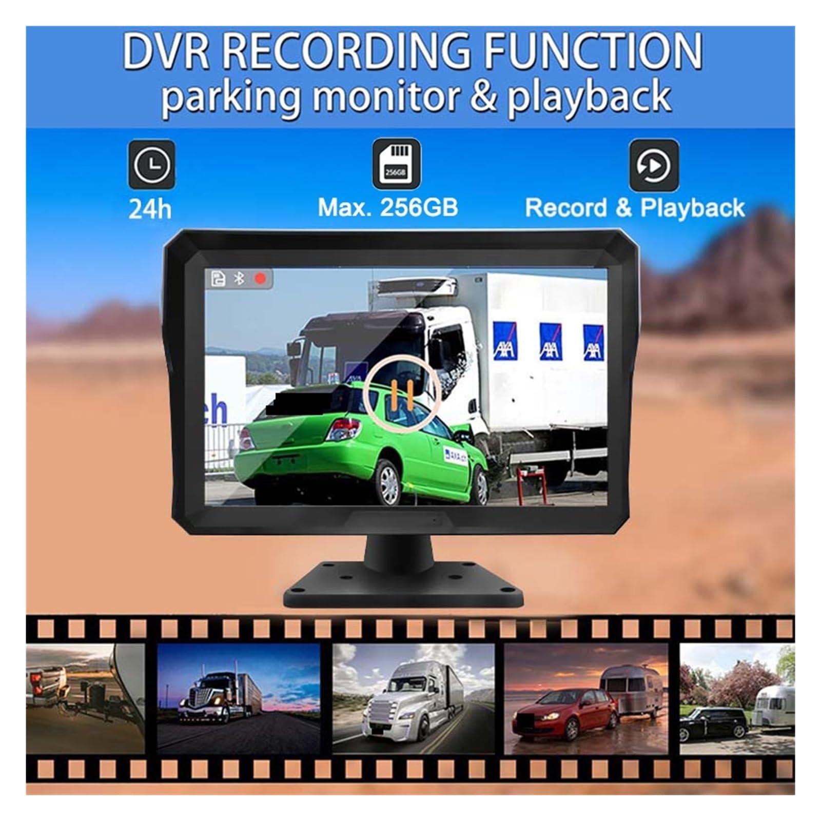 ZYKHPSYA ZYKHPSYA 10.1 inch 6 Channel Vehicle Camera Monitor System Touch Screen 1080P AHD Backup Cams Reversing Parking DVR Compatible for Truck/Bus/RV (Color : Camera Monitor Kit, Size : 32G), laiyong1987