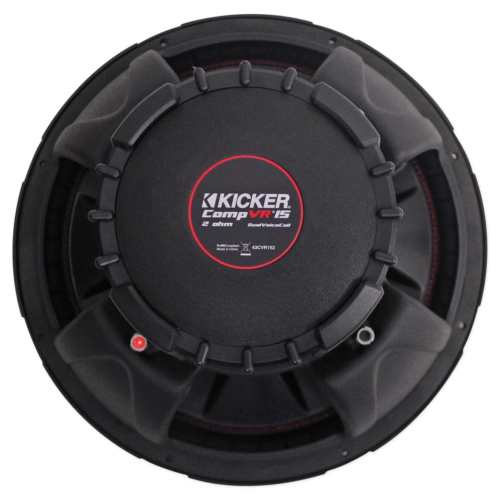 KICKER (2) Kicker 43CVR152 COMPVR 15\" 2000 Watt Car Audio Subwoofers Subs CVR15-2
