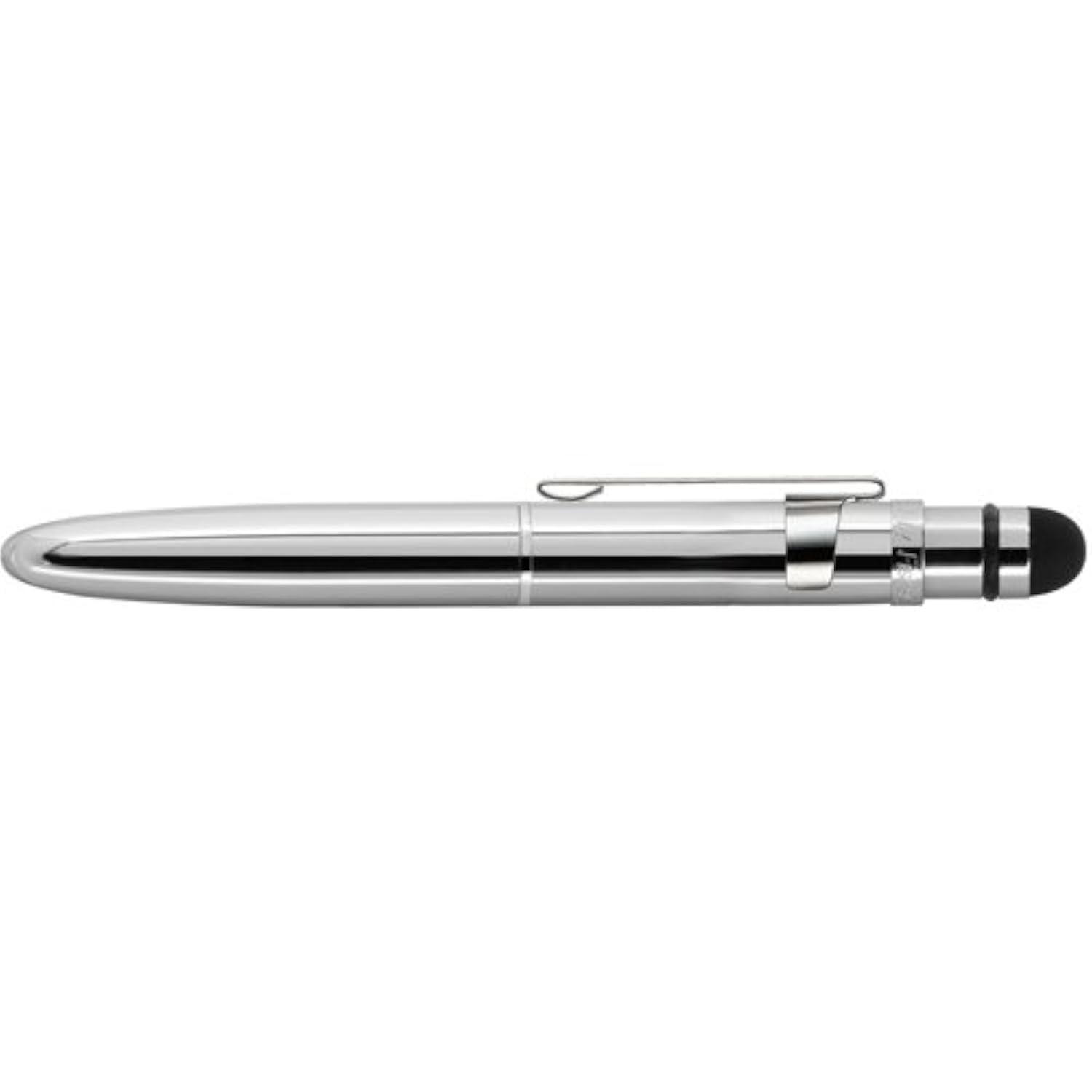 Fisher Fisher Space Pen Bullet Grip Space Pen with Clip and Conductive Stylus, Chrome (BGCCL/S)