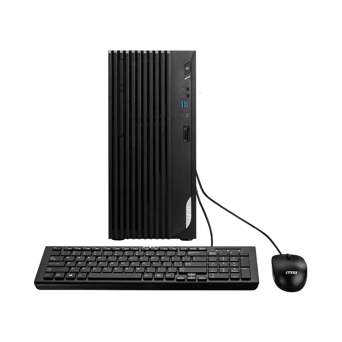 MSI MSI Pro DP180 Desktop: Intel Core i7-13700F, NVIDIA GeForce RTX 4060, 32GB Memory, 2TB NVMe SSD, WiFi 6E, Win 11 Pro: Black 13NUC-232US