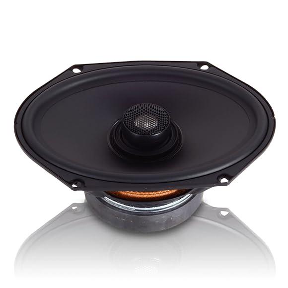 Sundown Audio Sundown Audio E-68CX 6"x8" Coaxial Car Speakers - 2-Way Full Range with Titanium Tweeters - 90W RMS, 4-Ohm - Direct OEM Replacement, Easy 3" Mount, Grilles for Clear & Impactful Audio