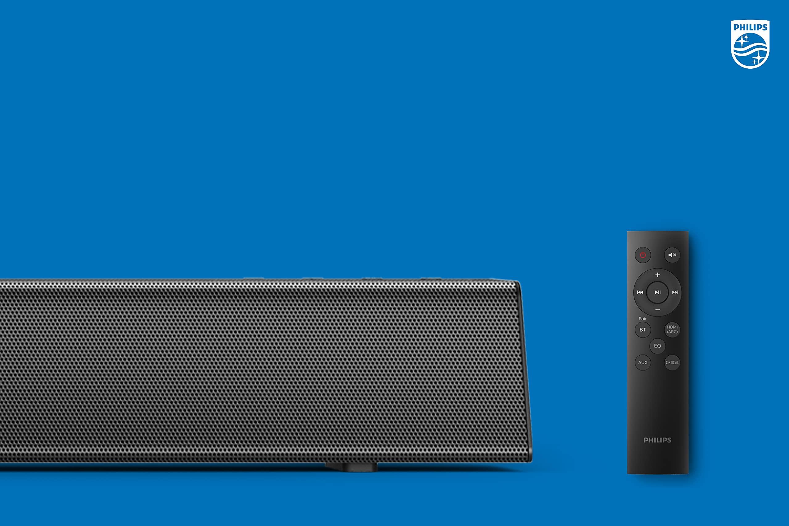 PHILIPS PHILIPS B5106 2.0-Channel Soundbar with HDMI ARC Support, Roku TV Ready, Black