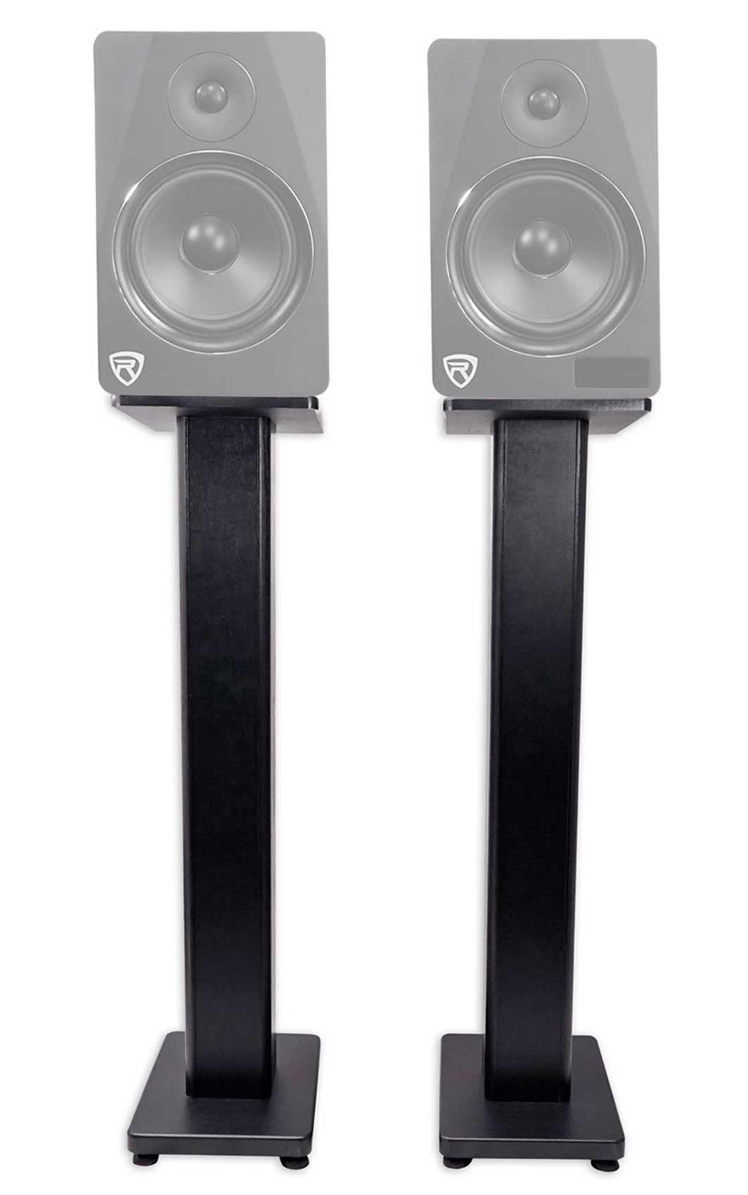 Rockville Rockville Pair RockShelf 64W White 6.5" Home Bookshelf Speakers + 36" Stands