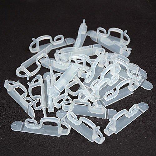 Novelty Lights Novelty Lights 39303 Shingle and Gutter Christmas Light Clip, Mount C9/C7, Mini Lights, Icicle Lights, 100 Pack