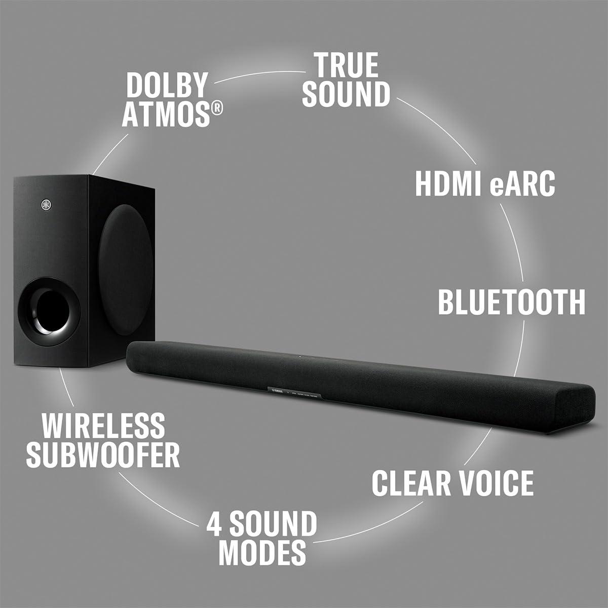 YAMAHA YAMAHA SR-B40A Dolby Atmos Sound Bar with Wireless Subwoofer (Black)