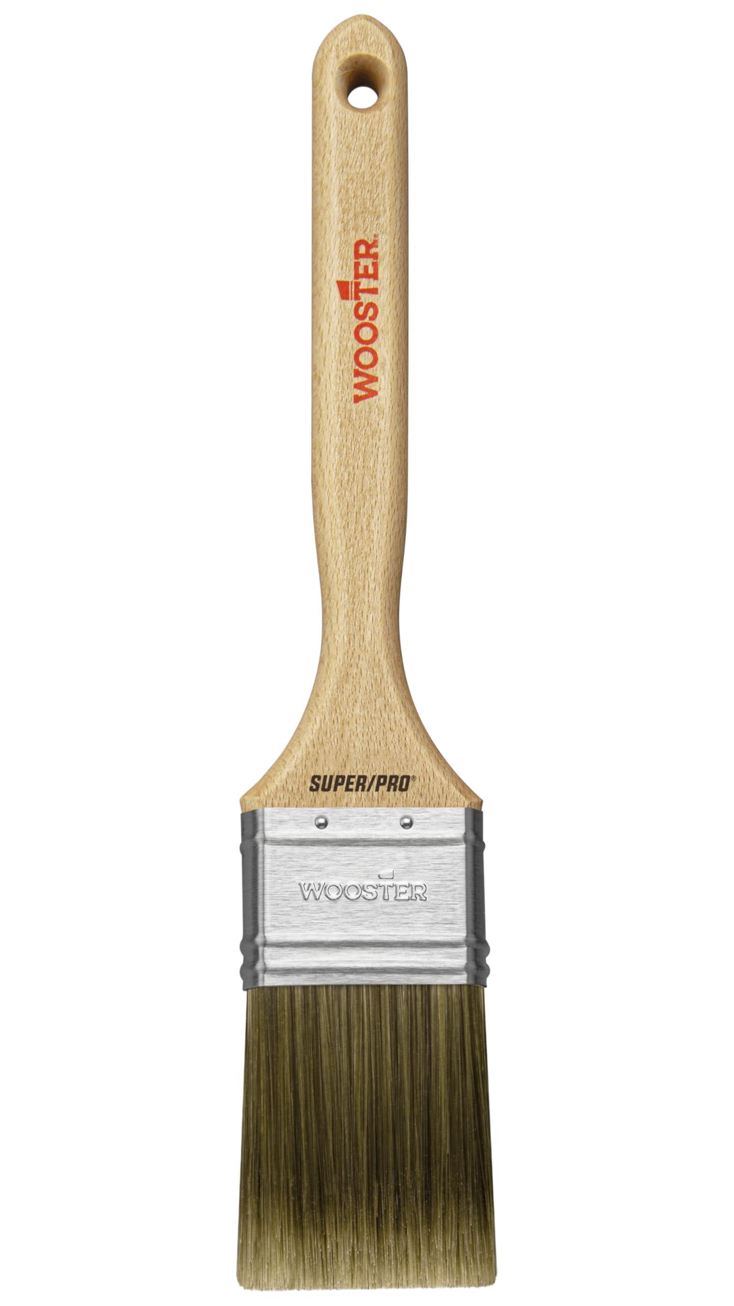 Wooster Wooster 912-0J41020020 Brush J4102-2 Super/Pro Badger Flat Sash Paintbrush, 2-Inch, 2 Inch, Gold