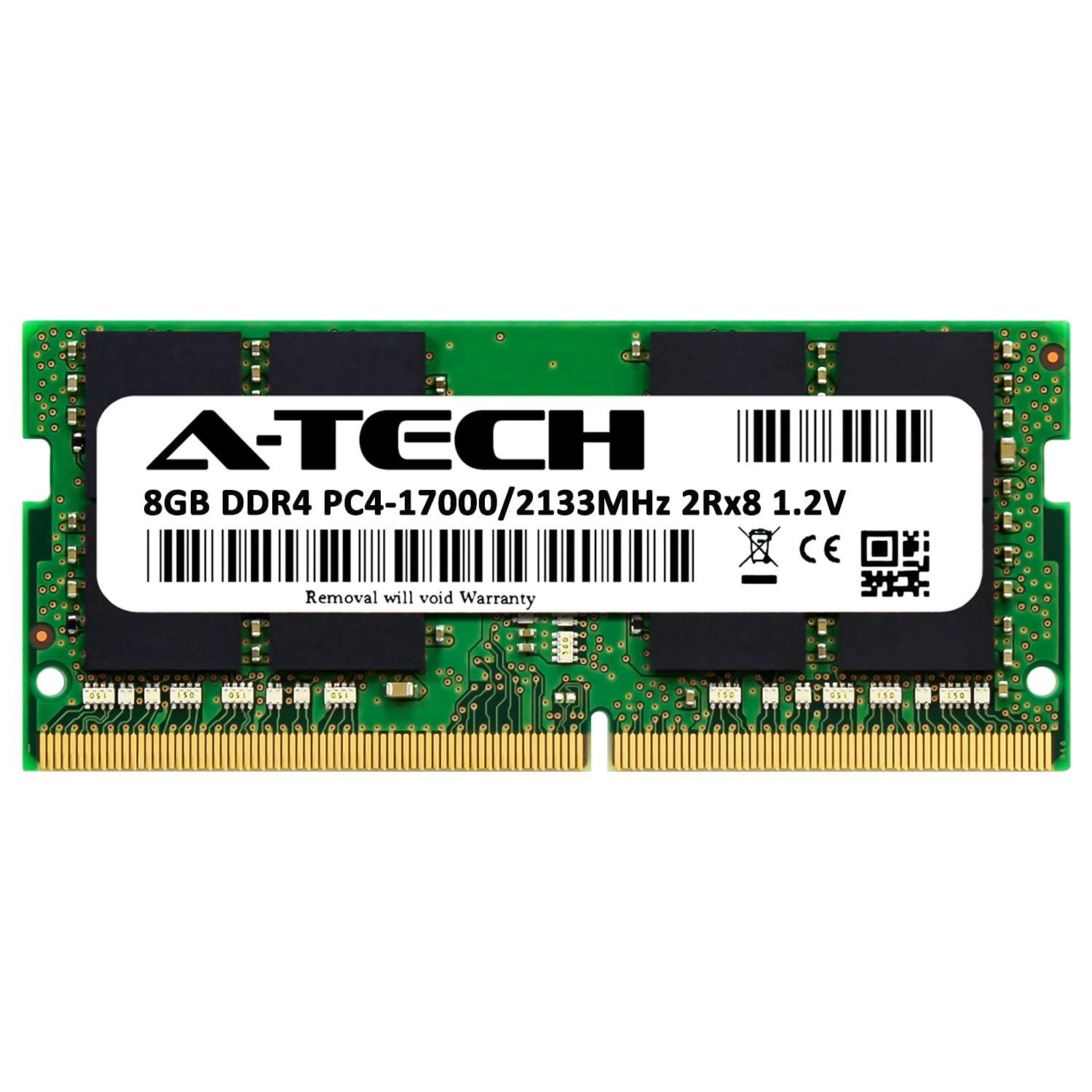 A-Tech A-Tech 8GB RAM Replacement for HP 820570-005 | DDR4 2133MHz PC4-17000 2Rx8 1.2V SODIMM 260-Pin Memory Module