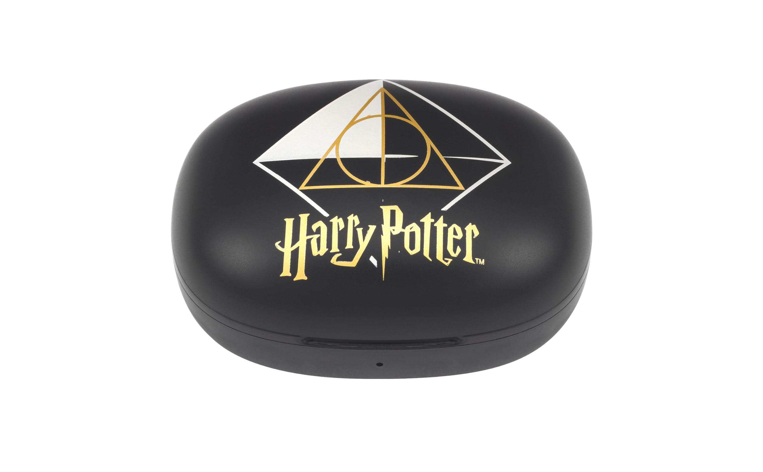 eKids eKids Harry Potter Wireless Earbuds with Microphone, Bluetooth Earbuds with Charging Case for Ear Buds, Designed for School, Home, or Travel