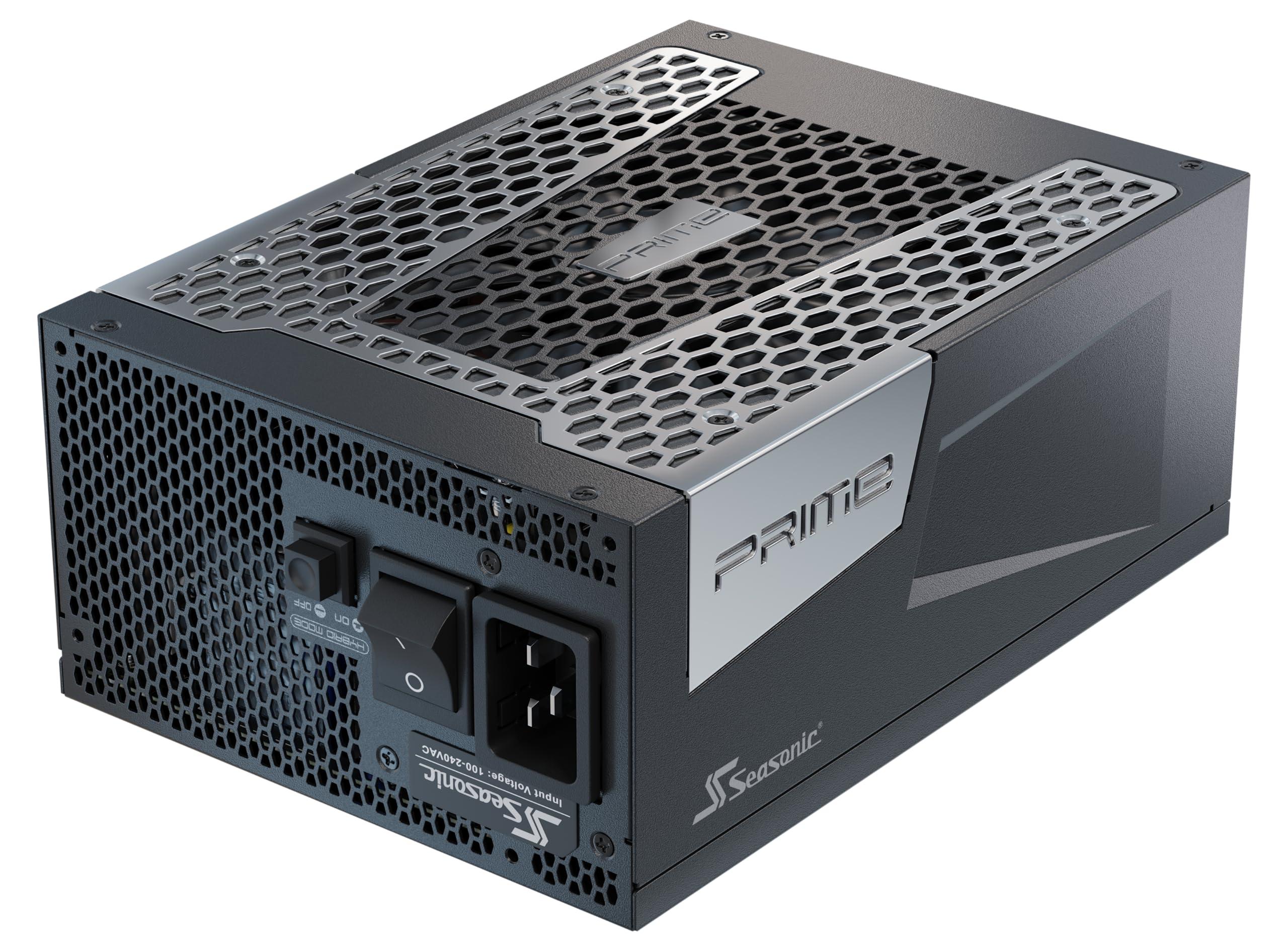 Seasonic Seasonic Prime TX-1600-1600W - 80+ Titanium - ATX 3.1 & PCIe 5.1 Ready - Full Modular - ATX Form Factor - Premium Japanese Capacitor - Nvidia RTX 30/40/50 & AMD GPU Compatible (Ref. SSR-1600TR2)