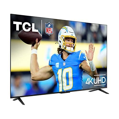 TCL TCL 65-Inch Class S4 4K LED Smart TV with Google (65S450G, 2023 Model), Dolby Vision, HDR Pro, Atmos, Assistant Built-in Voice Remote, Works Alexa, Streaming UHD Television