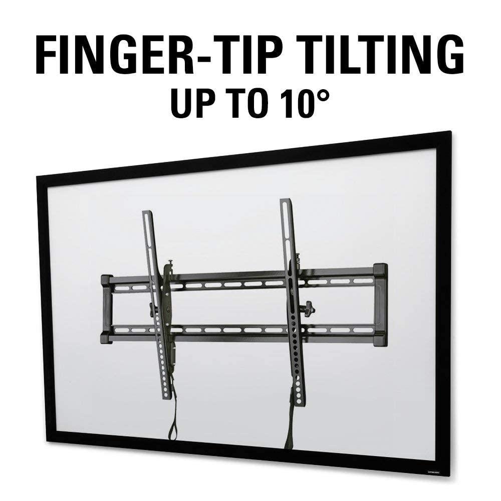 Sanus SANUS Universal Low Profile Tilt TV Mount for 37"-80" TVs & SANUS Soundbar TV Mount - Easy Install & Tool Free Adjustments