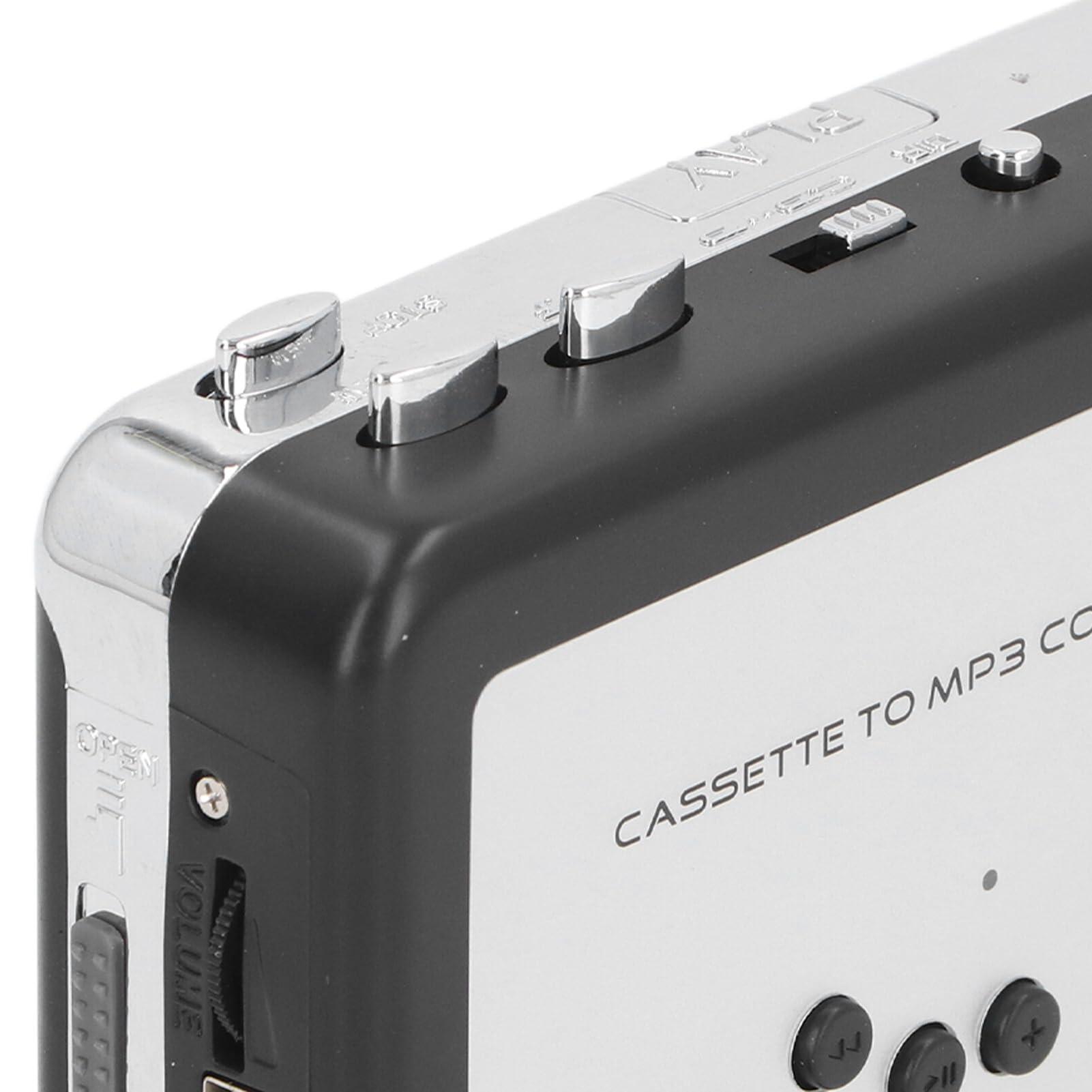 GOWENIC Tape to MP3 Converter, Retro Portable USB Cassette Player, Wide Compatibility withand macOS, Convert Old Cassettes to MP3 or Burn to CD