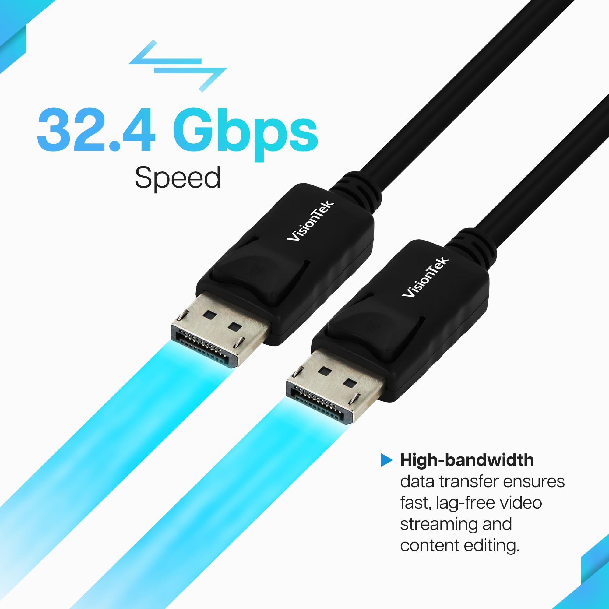 VisionTek Visiontek 901429 4.5 m Display Port to Display Port Cable44; Black