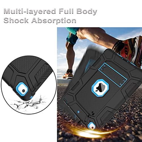 rantice Rantice iPad 6th Generation Cases, iPad 5th Generation Case, iPad 9.7 Case, iPad Air 2 Case, Hybrid Shockproof Rugged Drop Protection Case Built with Kickstand for iPad 9.7 inch (Blue)
