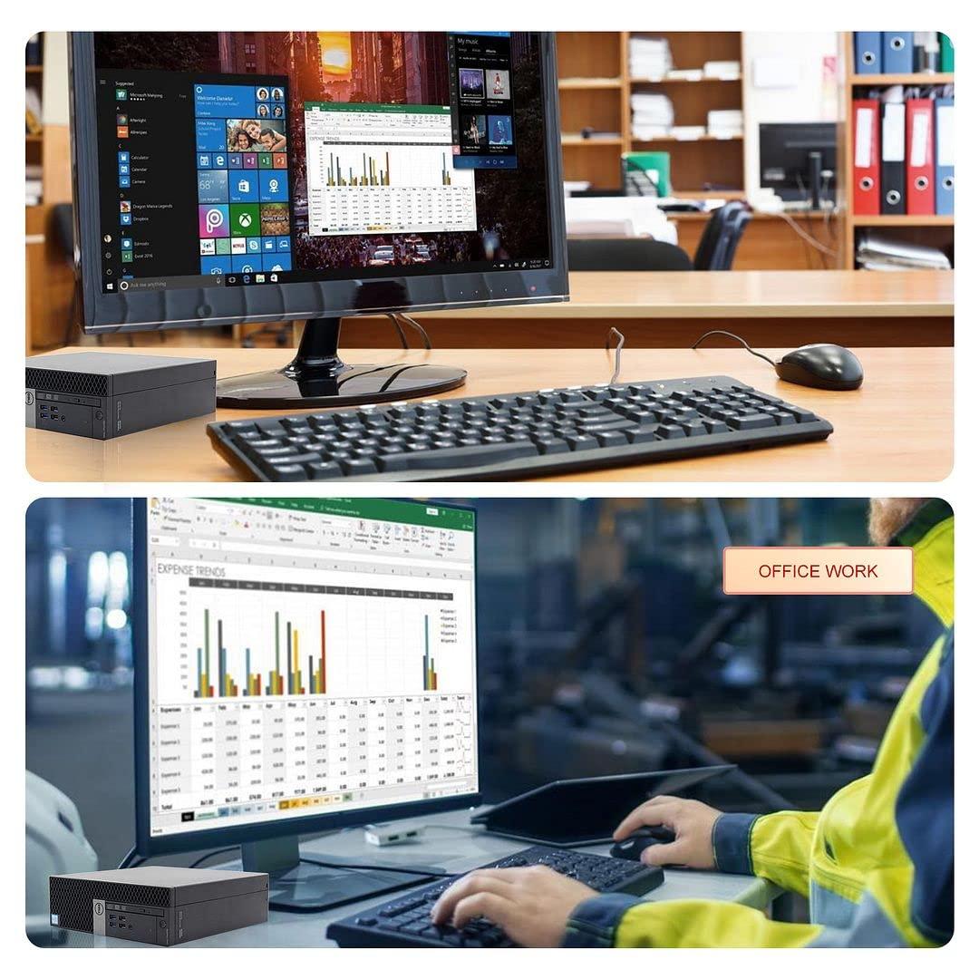 Dell Dell OptiPlex 7040 Desktop Computer, Intel Core i7-6700 3.4GHz, 32GB DDR4, 1TB M.2 NVMe SSD, Windows 11 Pro, AX210 WiFi 6e, Altec Wireless Keyboard and Mouse (Renewed)