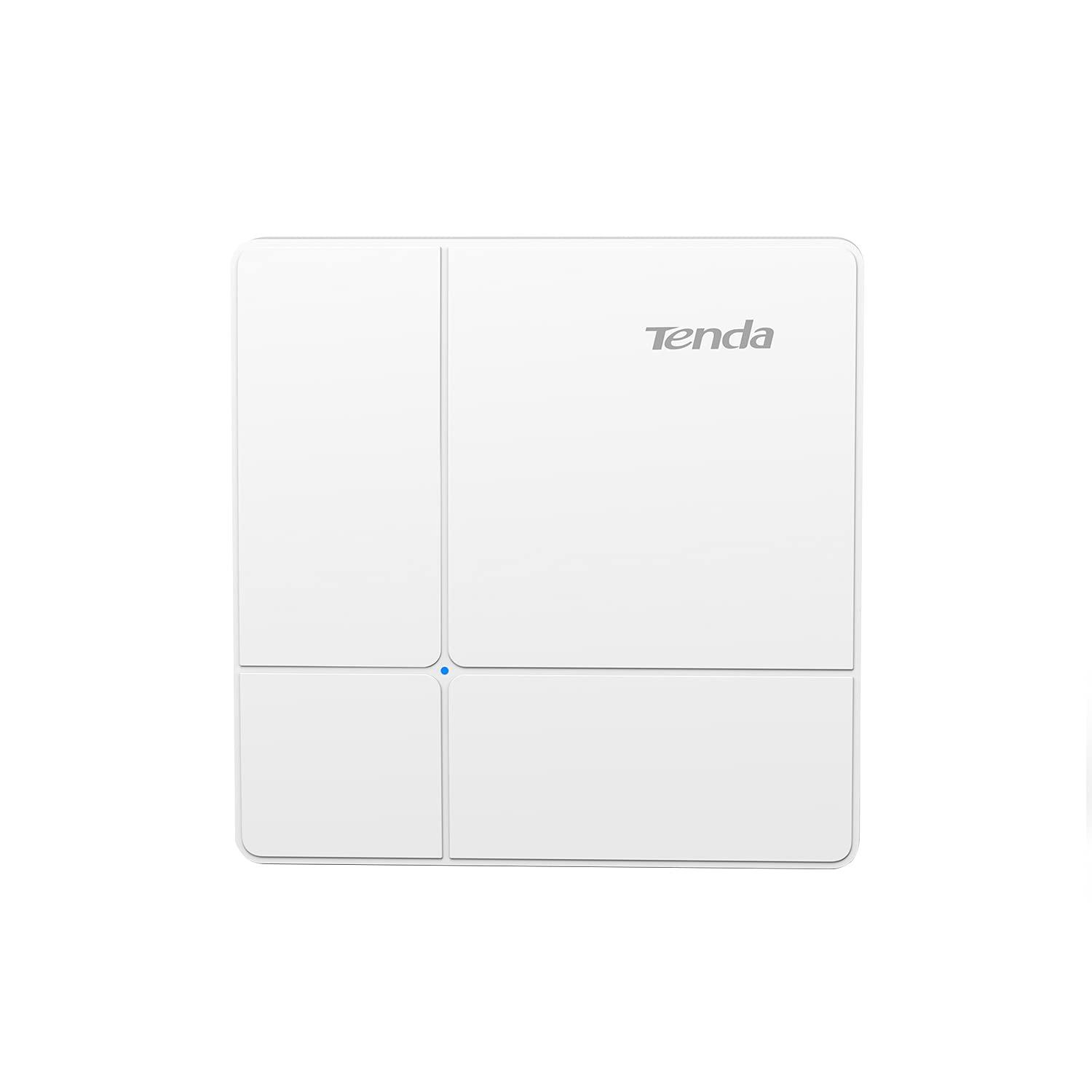 Tenda Tenda AC1200 Dual Band Gigabit Wireless Access Point, Ceiling Mount WiFi Access Point, Coverage 3200 sq.ft|PoE Powered|Surport IEEE 802.11ac Wave 2 and MU-MIMO|White(I24)