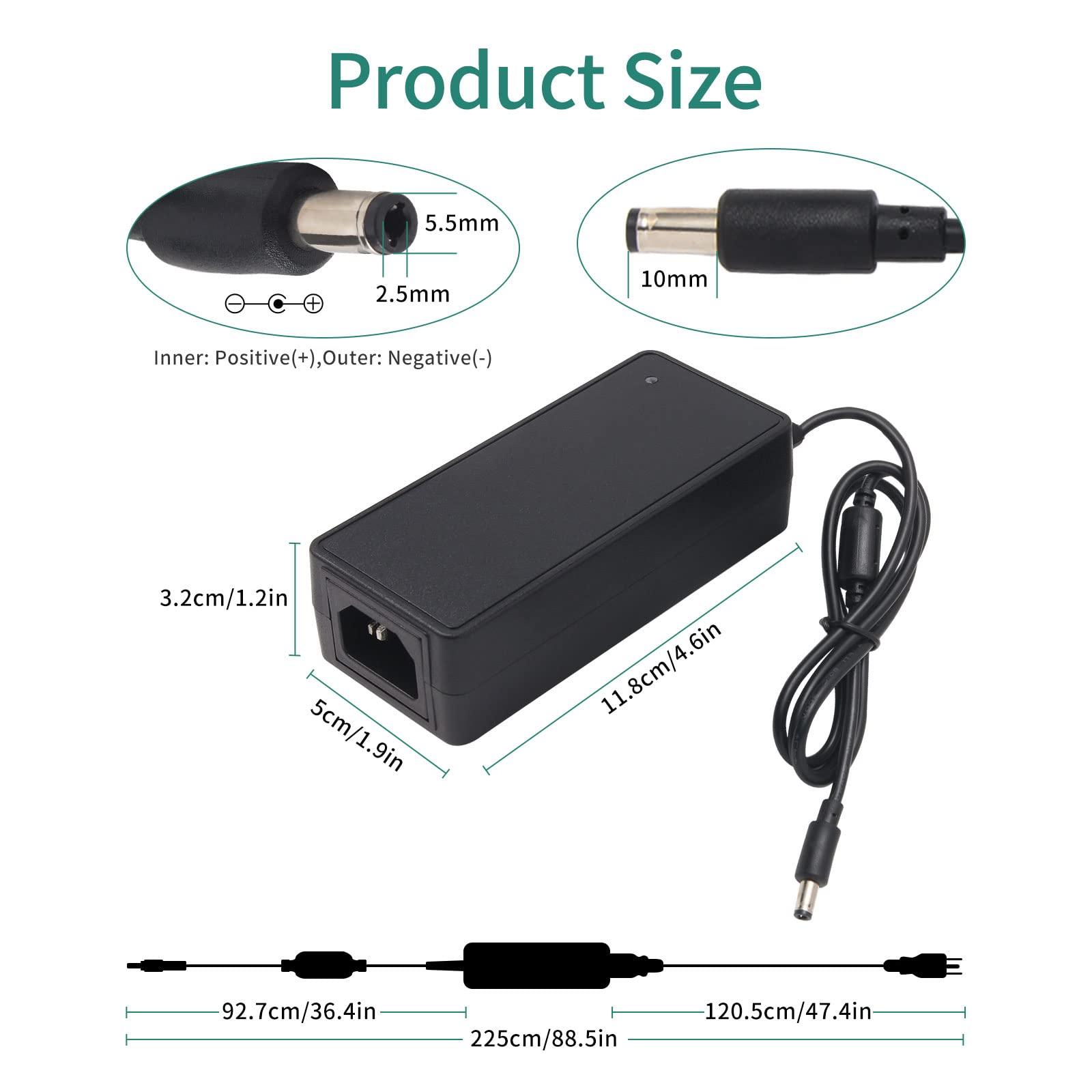 YOOFONE YOOFONE 5V 6A Power Supply, 30W Switching Power Adapter AC 100-240V to DC 5 Volt 6A 5A 4A 3A 2A 1A Transformers Tip 5.5x2.5mm for LED Strips CCTV Cameras