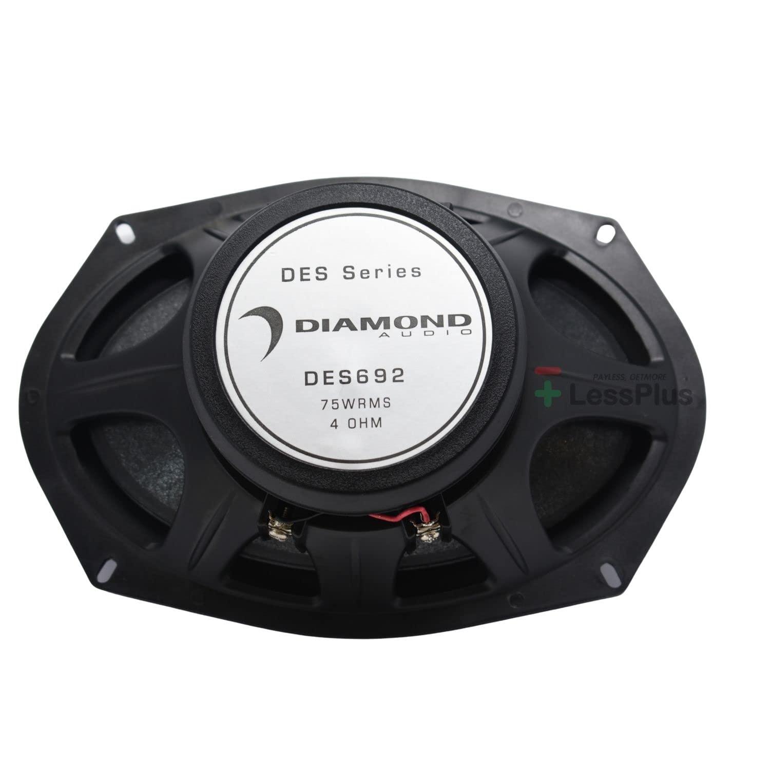 Diamond Audio Diamond Audio DES692 6"x9" 75W RMS Elite Series 2-Way Coaxial Speaker System
