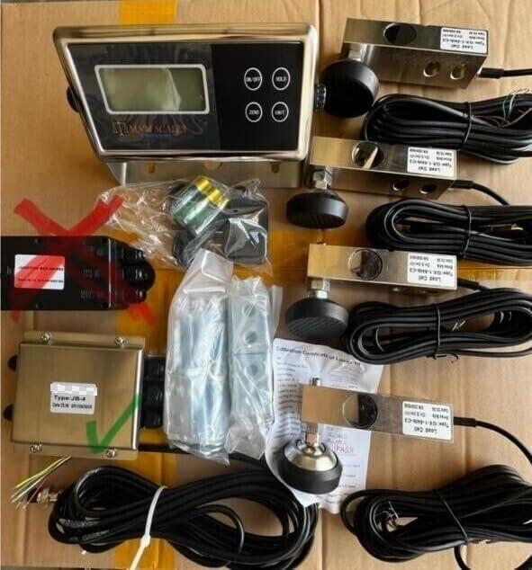 MNM Scales MNM Scales Livestock Scale Kit for Cattle Hogs Sheep Goats Pigs Squeeze Chutes Pallet Scale