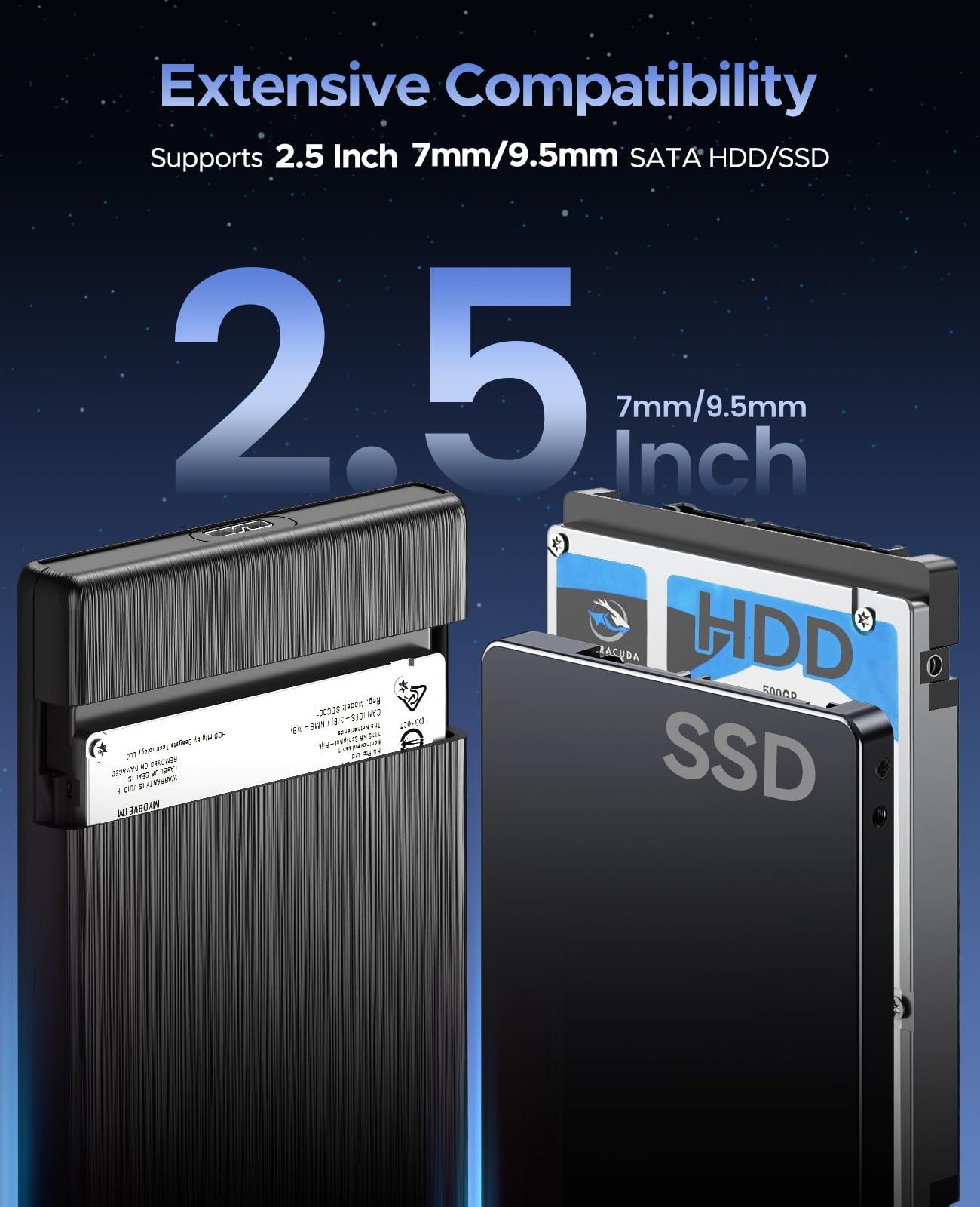 ORICO ORICO DIY External Hard Drive 512GB - Portable SSD Up to 500MB/s - External Solid State Drive Compatible with Windows PC/Desktop/Laptop/Tablet/Camera