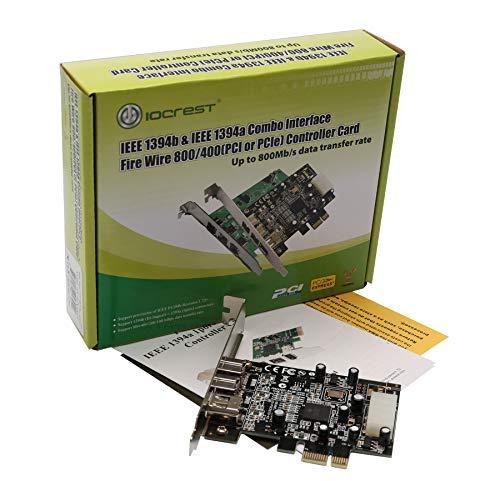 Syba Syba SY-PEX30016 3 Port IEEE 1394 Firewire 1394B & 1394A PCIe 1.1 x1 Card TI XIO2213B Chipset Requires Legacy Driver for Windows 8 10