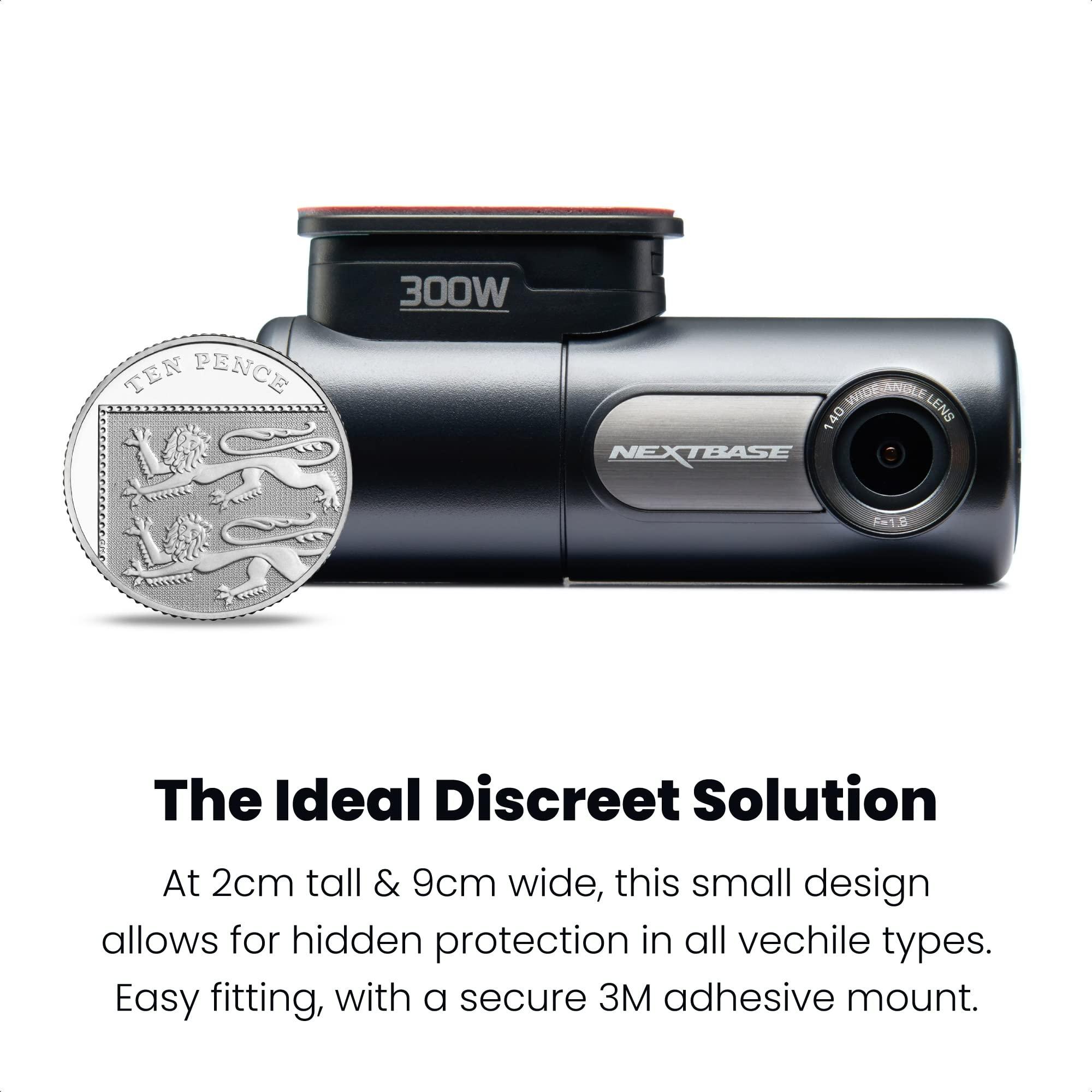 Nextbase Nextbase 300W 1080p HD Dash Cam - in Car Camera with Wi-fi, Parking Mode, Night Vision, Automatic Loop Recording and File Protection