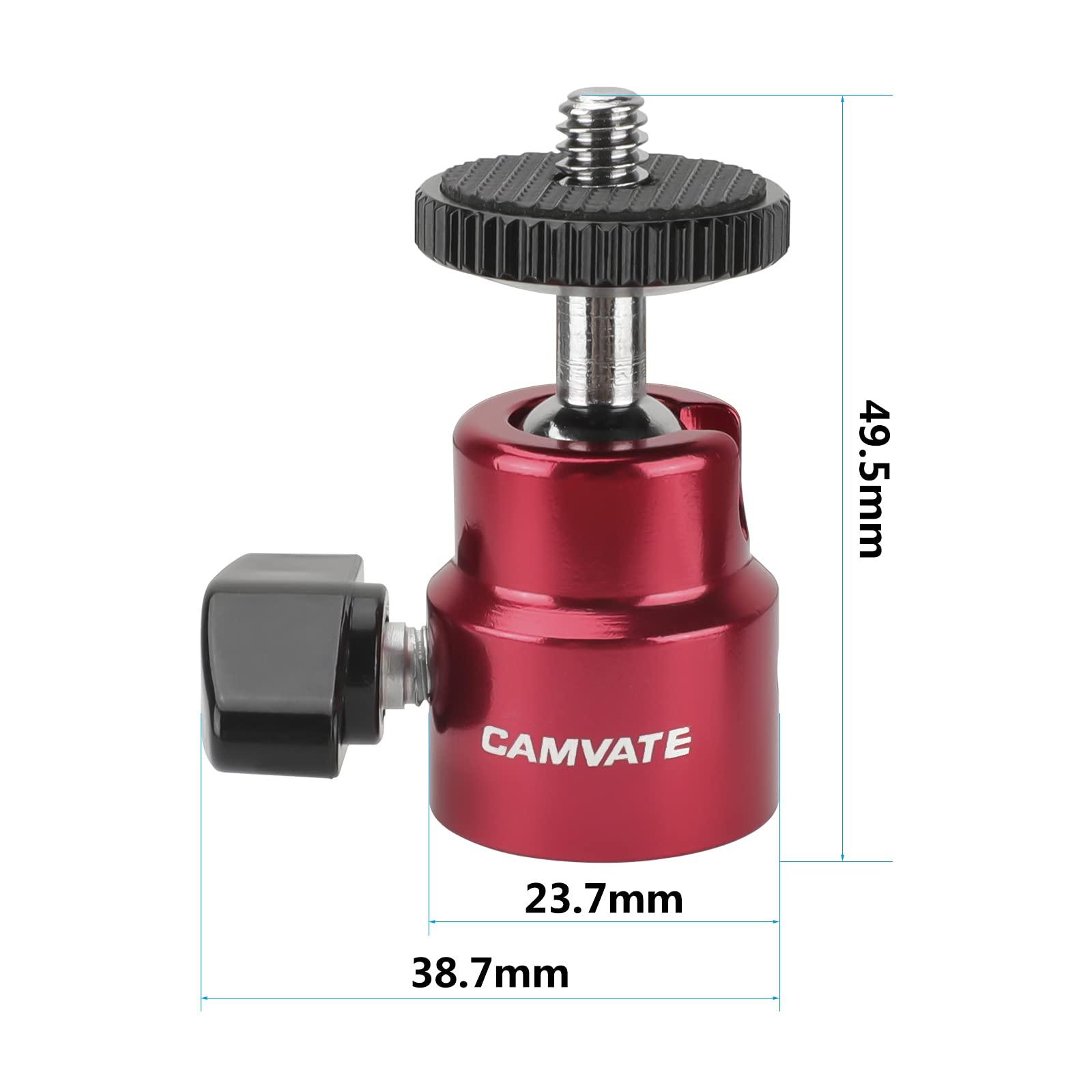 CAMVATE CAMVATE Versatile Ball Head Support with 1/4"-20 Thread for Monitor/Flash Light Mount - 2879