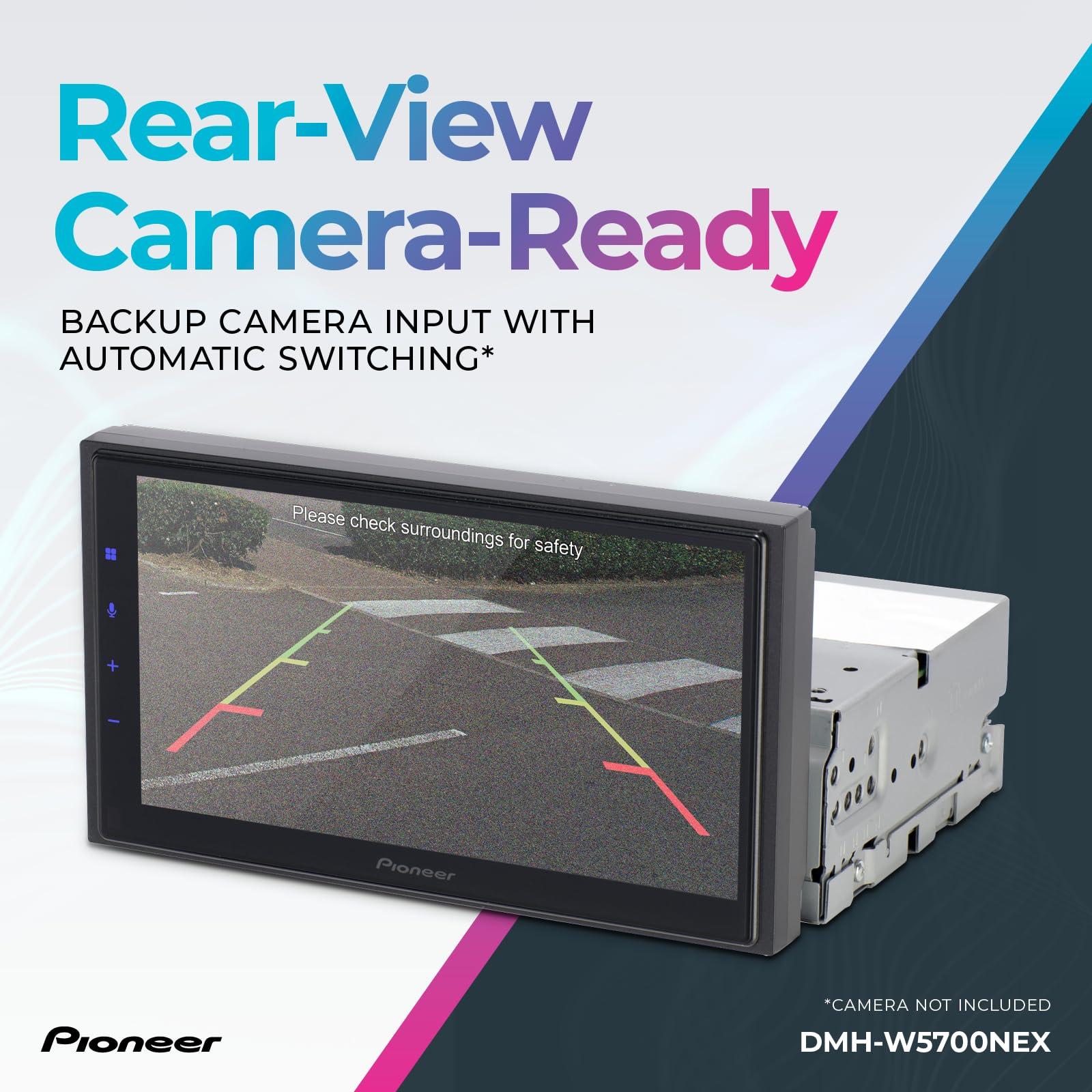 PIONEER Pioneer DMH-WC5700NEX 6.8 Multimedia Digital Media Receiver with Wireless Apple CarPlay and Android Auto, Built-In Bluetooth, WiFi and Amazon Alexa, Modular Design, Capacitive Touchscreen