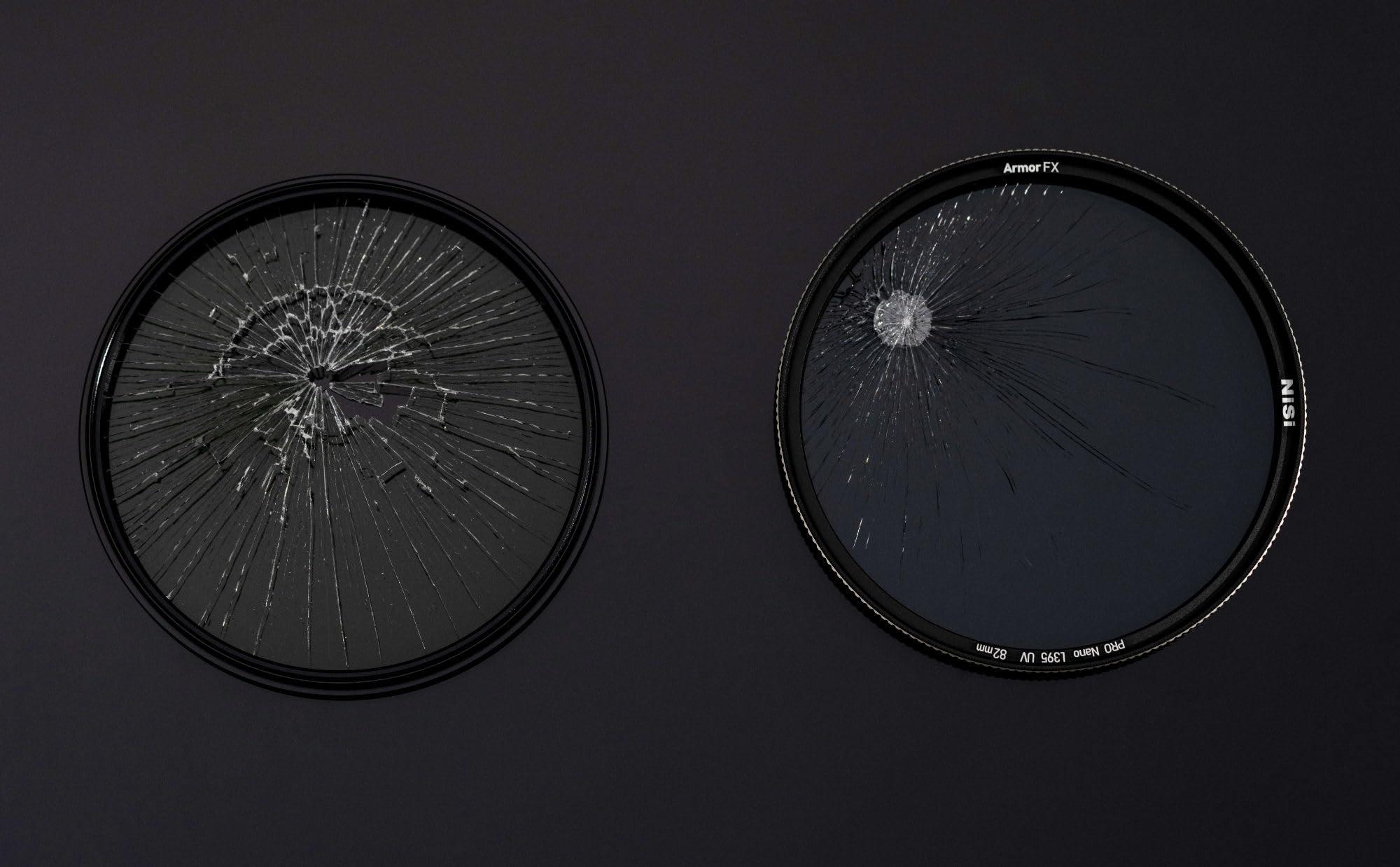 NiSi NiSi 77mm Armor FX PRO Nano L395 UV - Impact-Resistant, Ultraviolet Blocking, Lens Protection Filter - High Definition Optical Glass, Slim Brass Frame, Low Reflection, Waterproof Multi Nano Coating